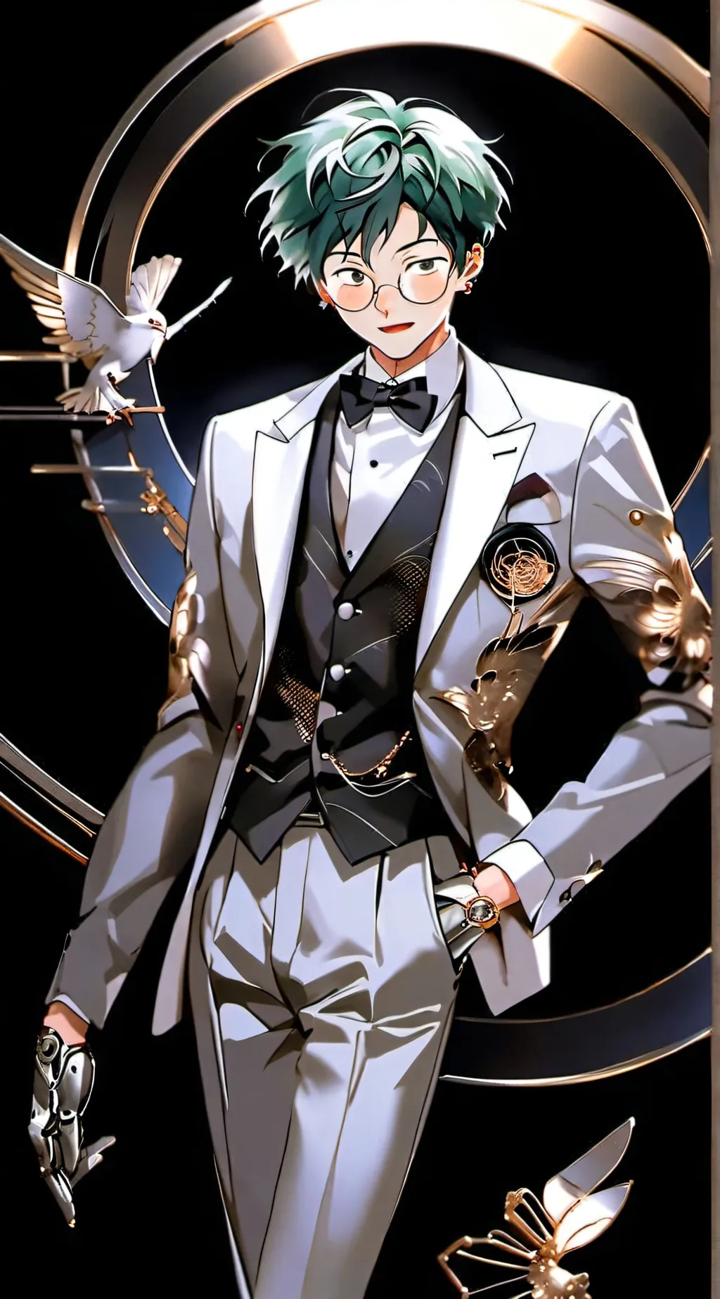 ai character: deku  background