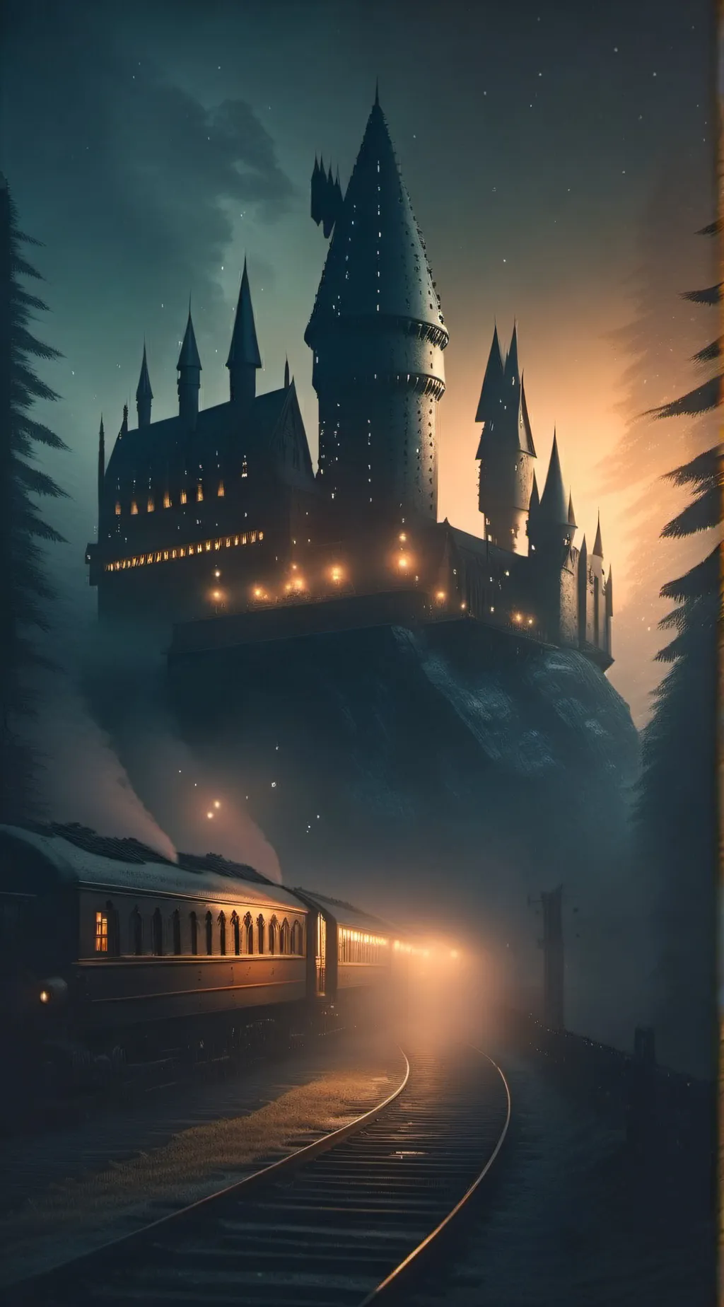 ai character: Hogwarts  background