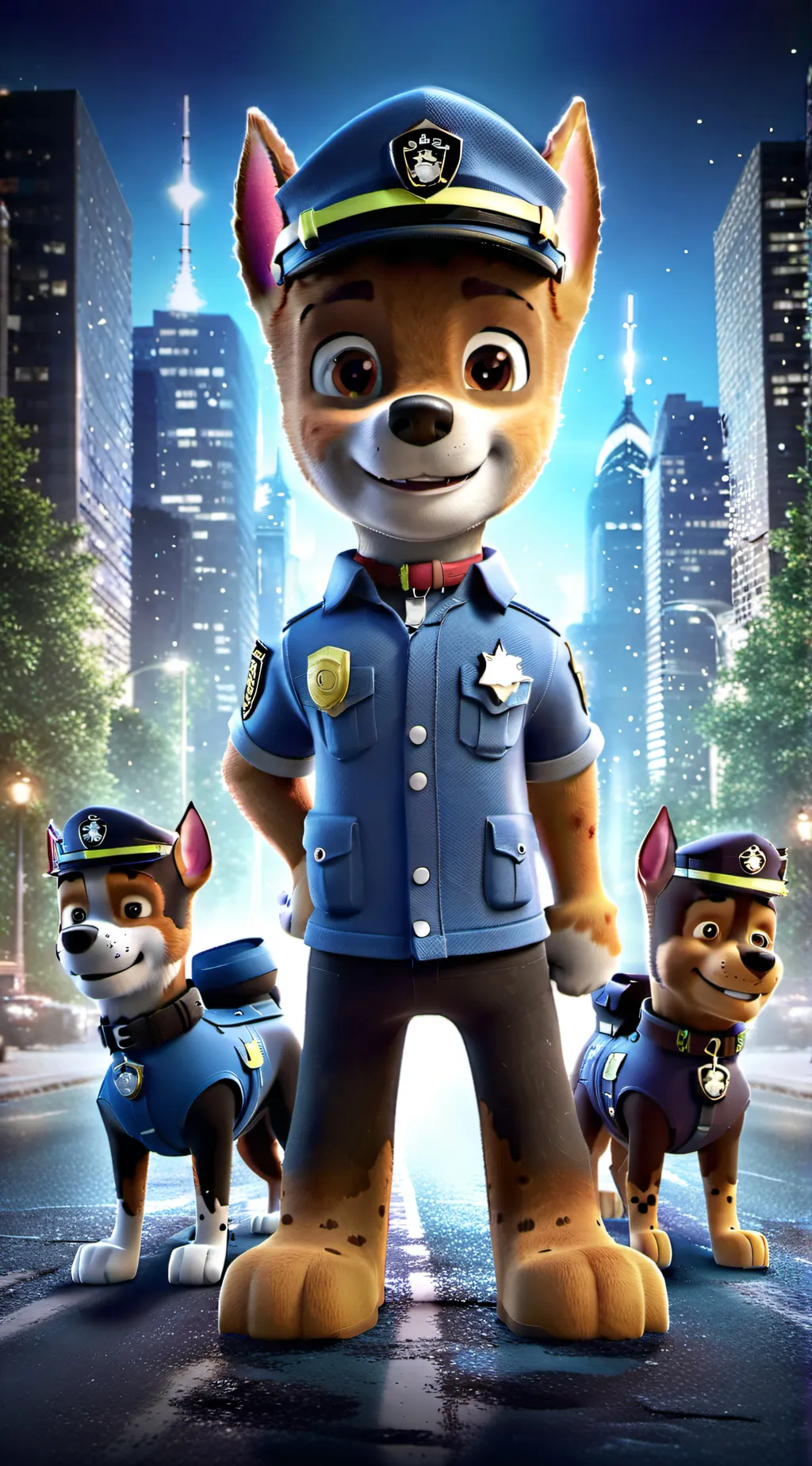 ai character: paw patrol  background