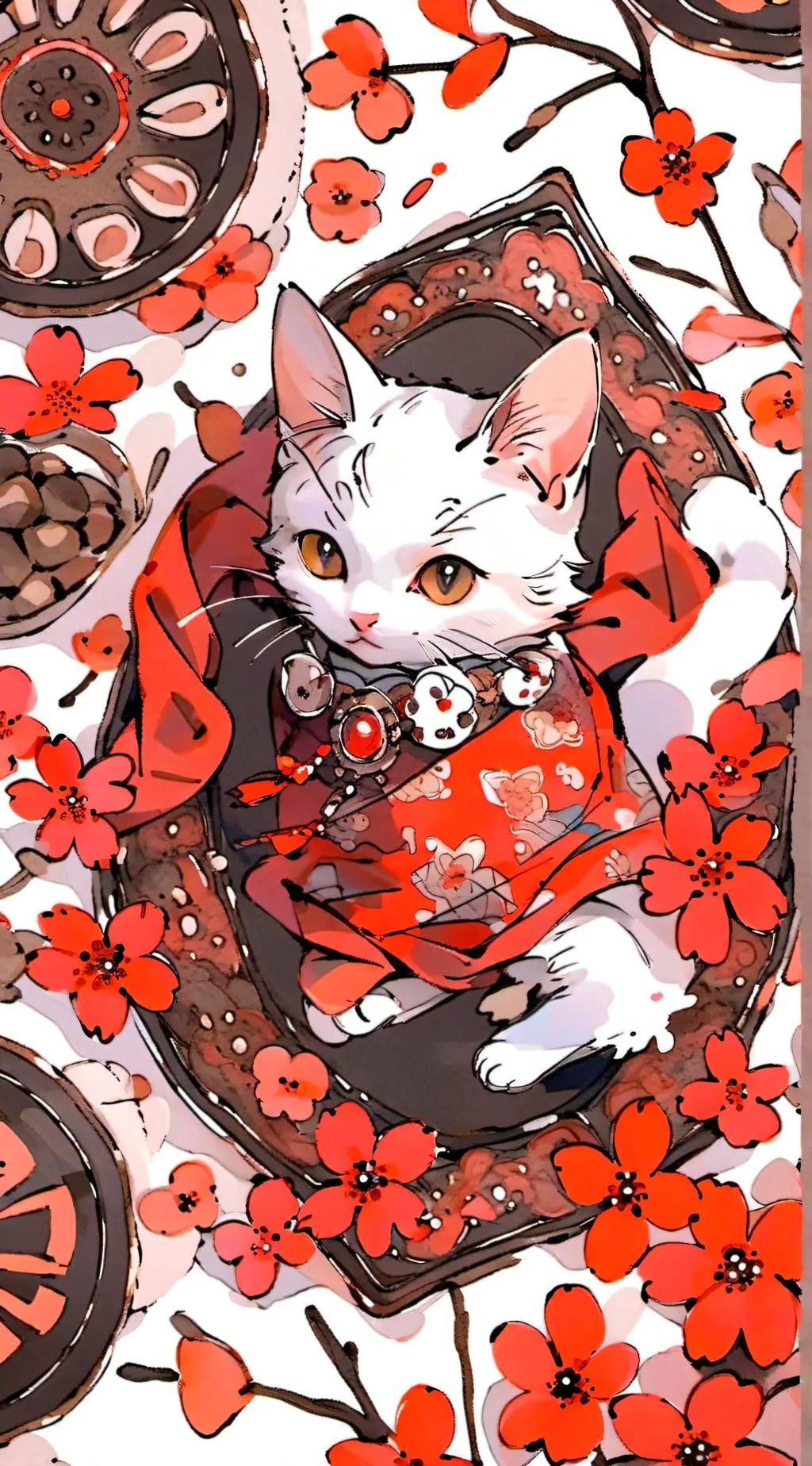 ai character: KITTY! background