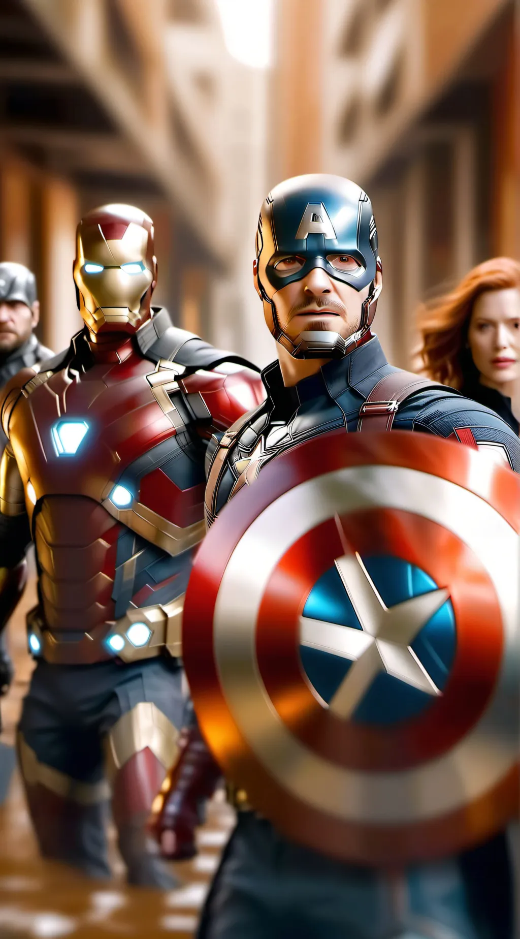 ai character: Avengers  background