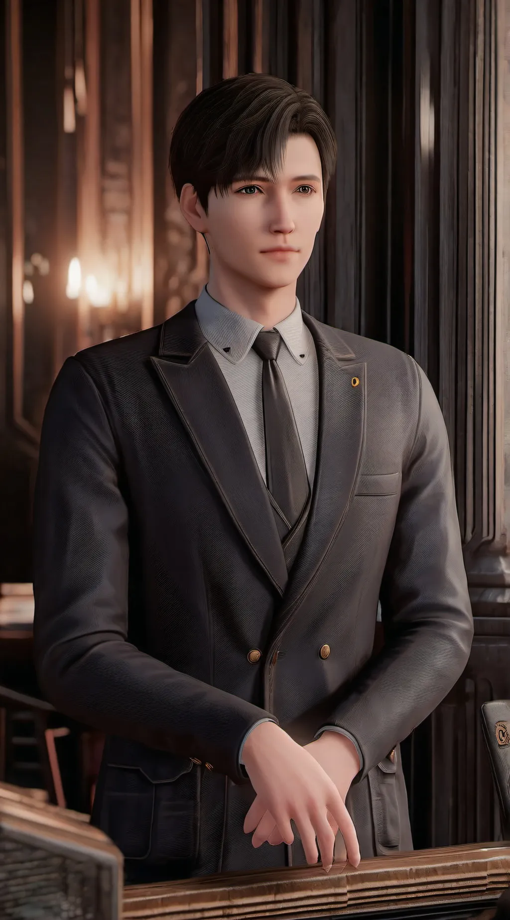ai character: lab background