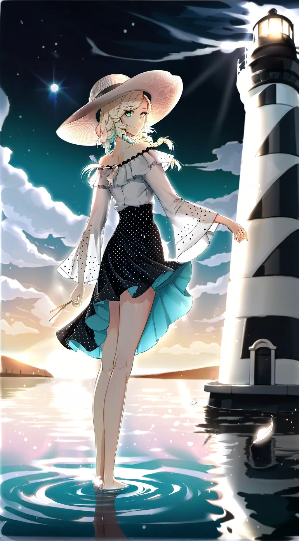 ai character: lumine  background