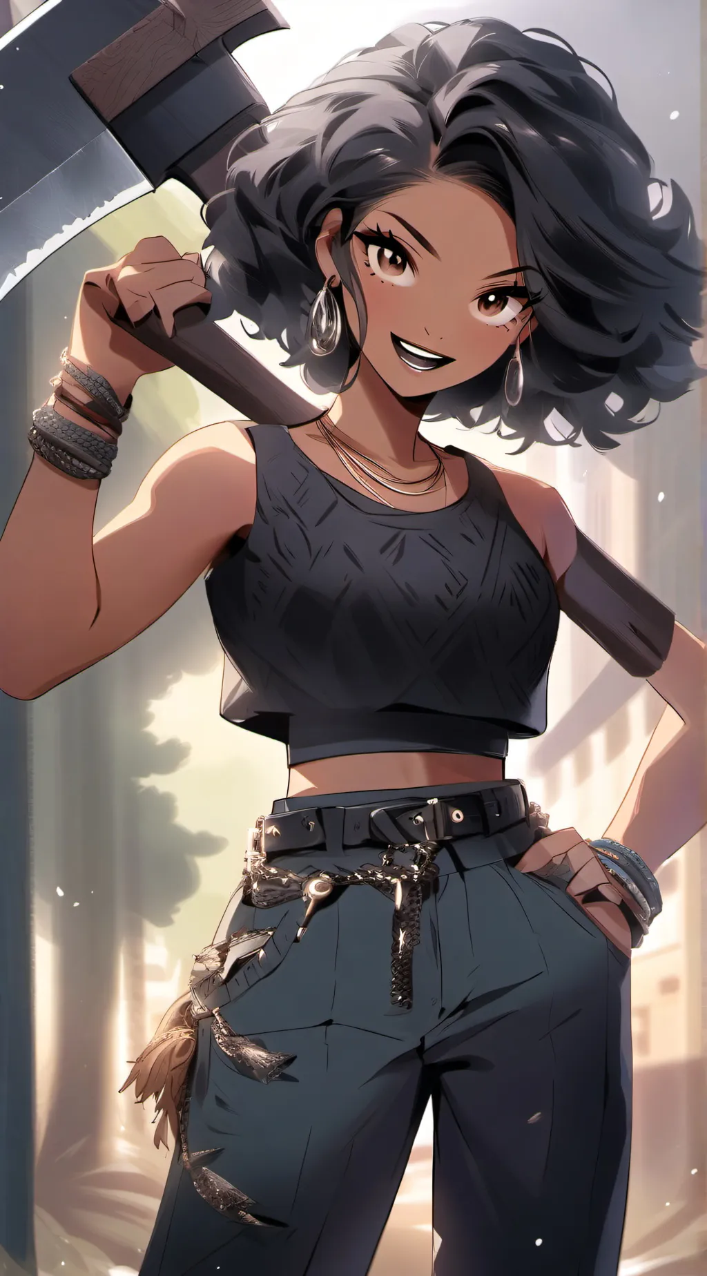 ai character: Human Millie!! background