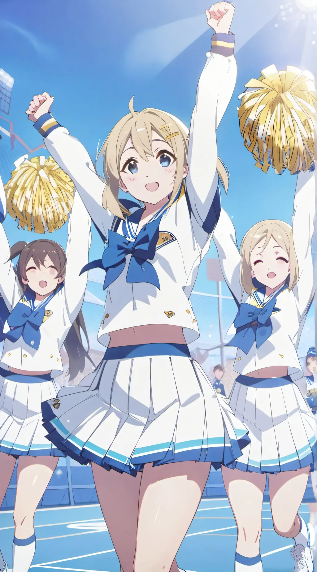 ai character: Cheerleading Squad background