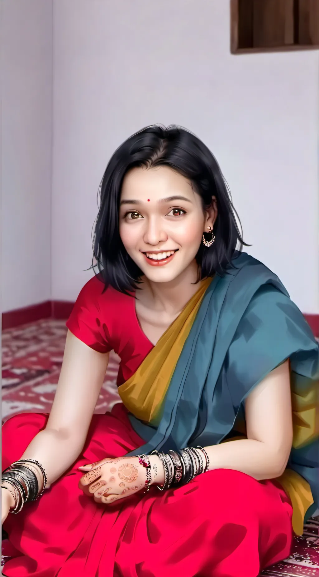 ai character: Sana bacha  background