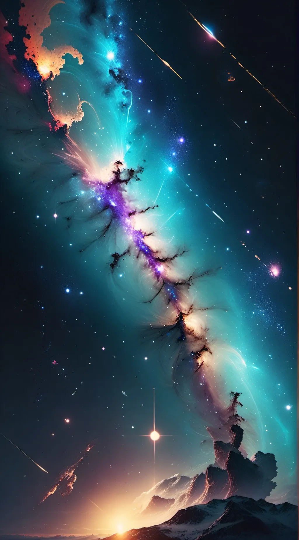 ai character: Aurora background