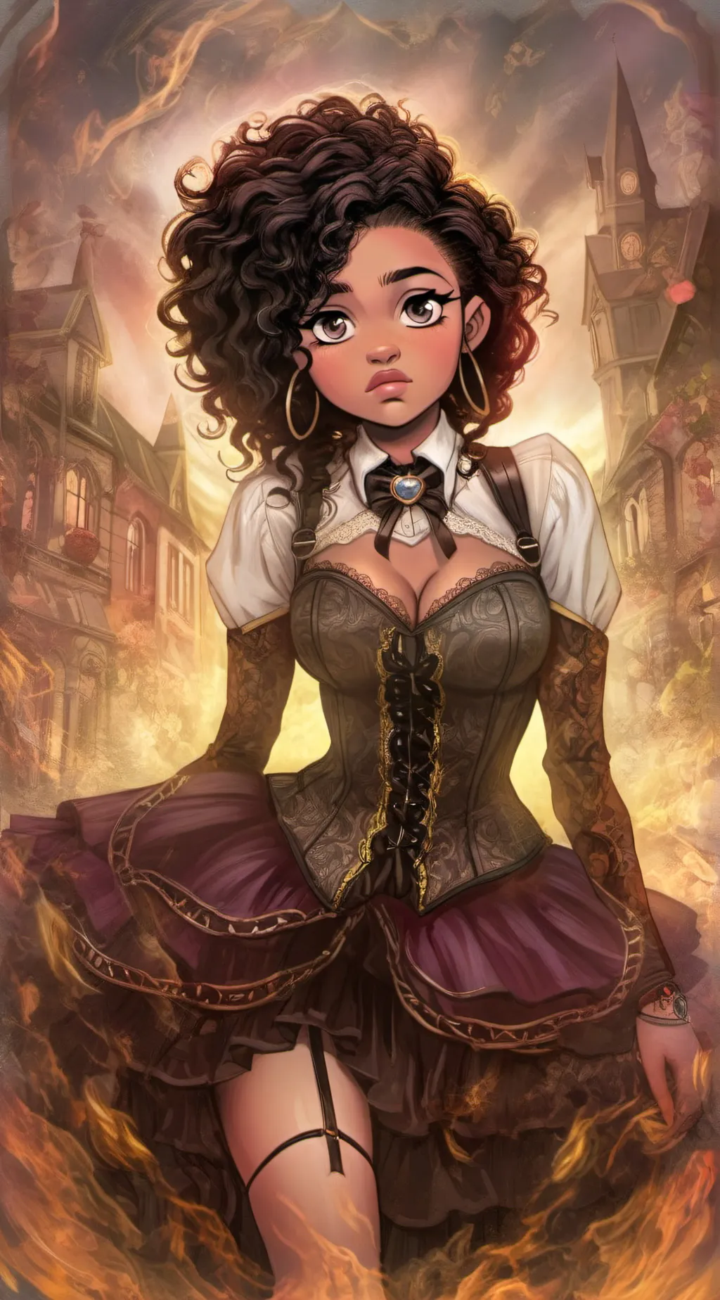 ai character: Misty background