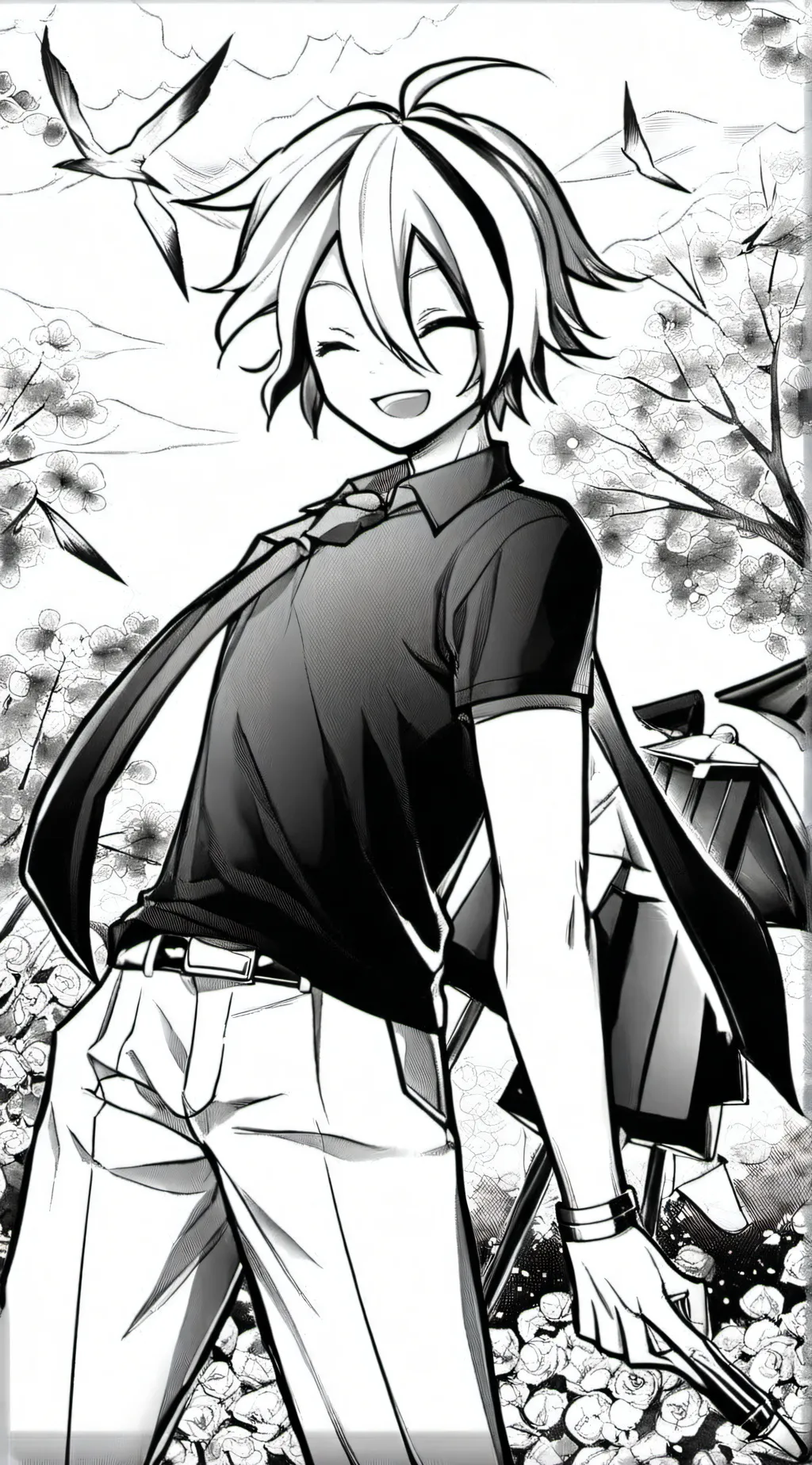 ai character: Denki background