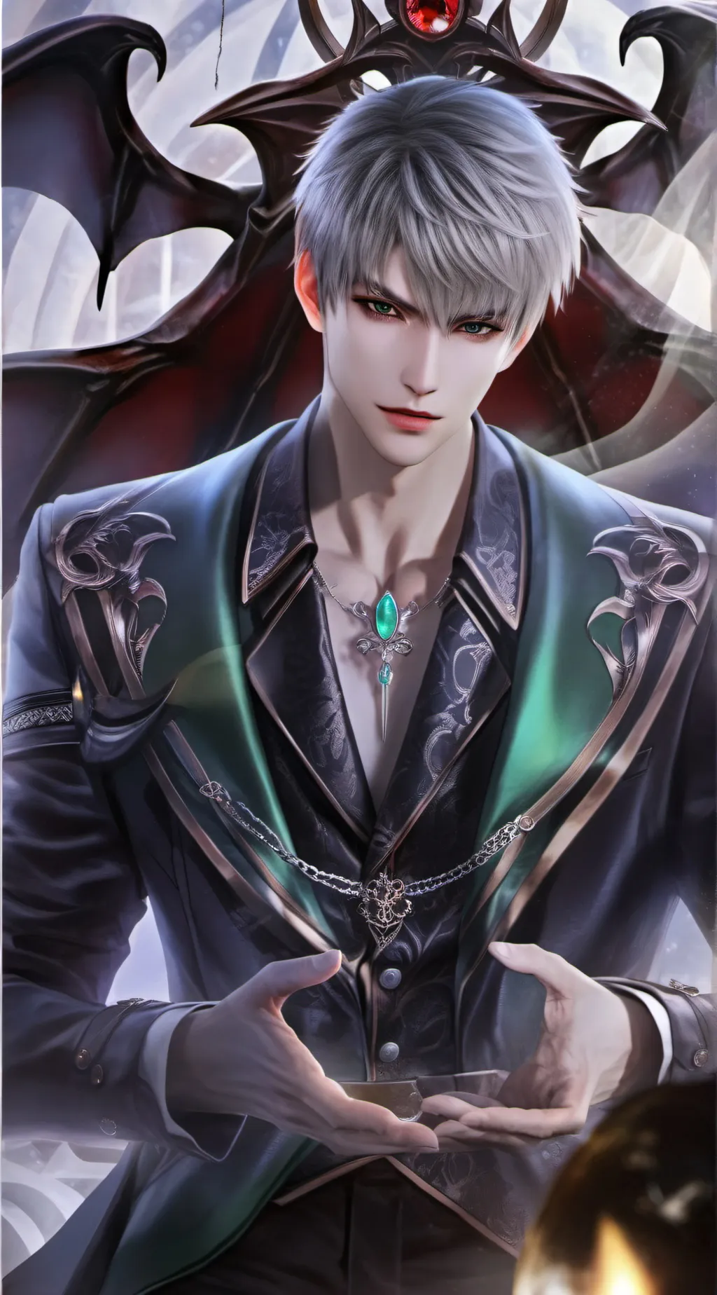 ai character: Silver Litch background