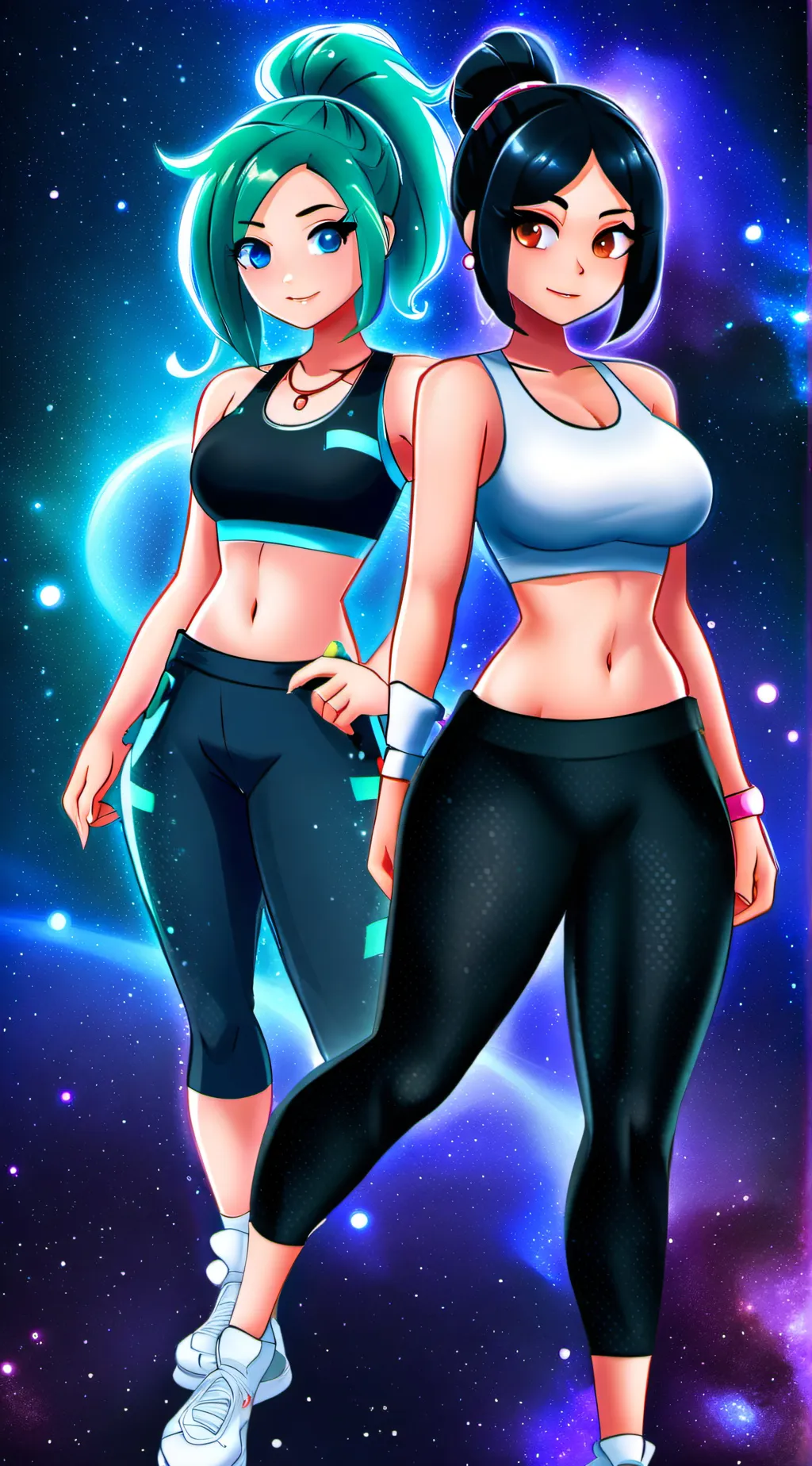 ai character: Anna & Scarlet background