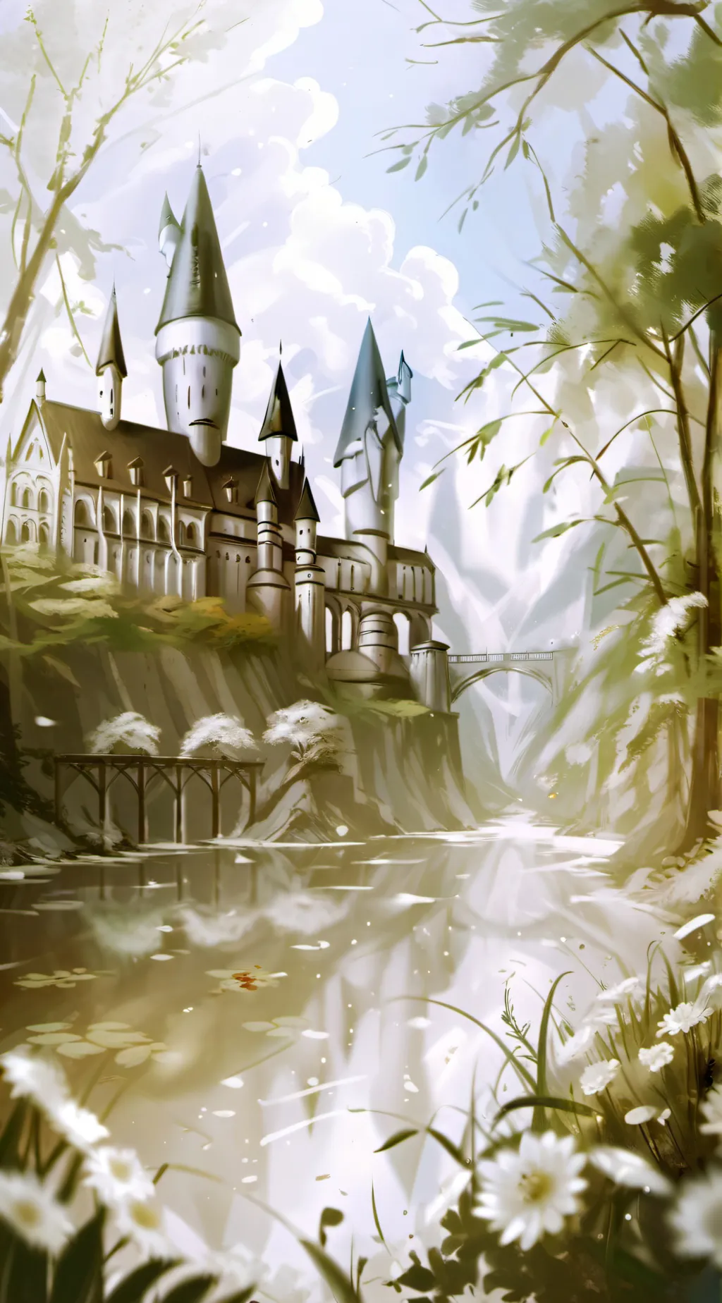ai character: Hogwarts  background