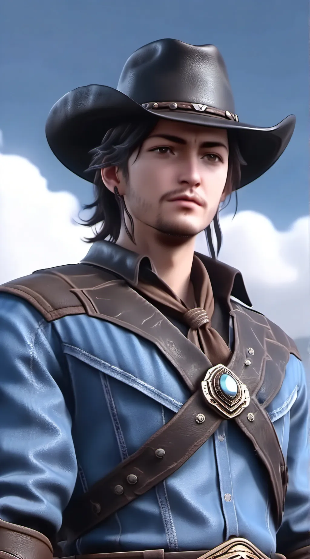 ai character: Cow background