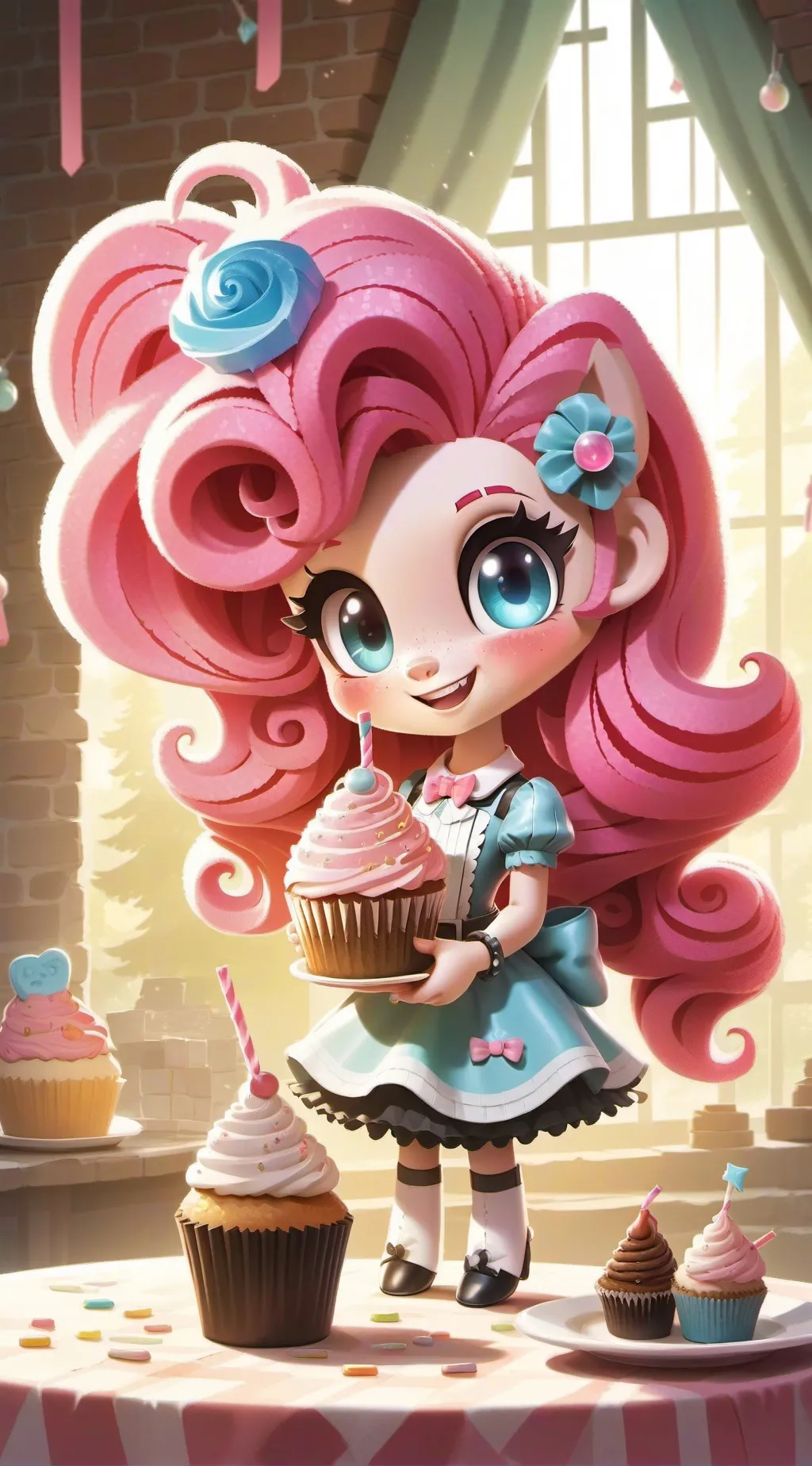 ai character: Pinkie Pie background