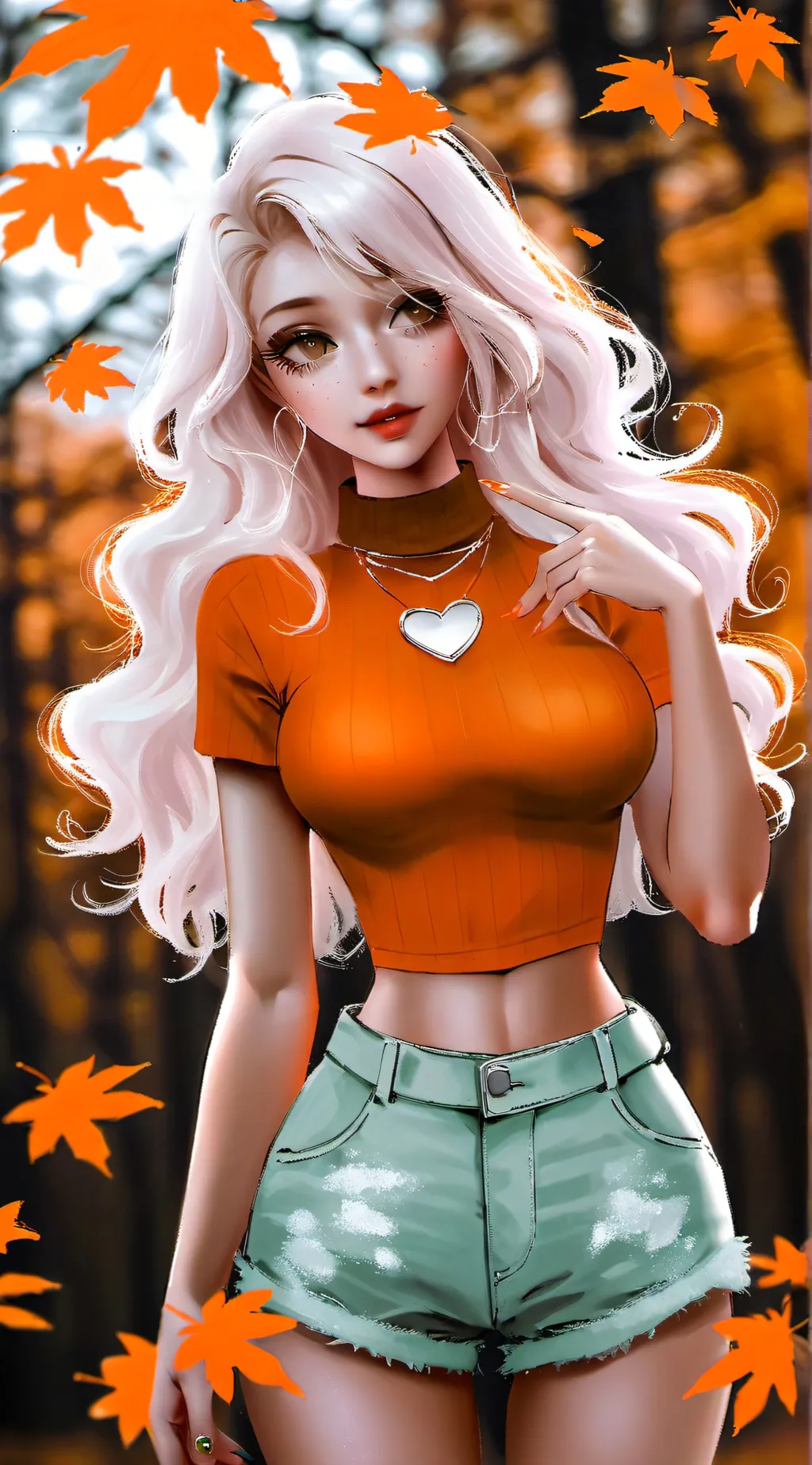 ai character: • Autumn • background
