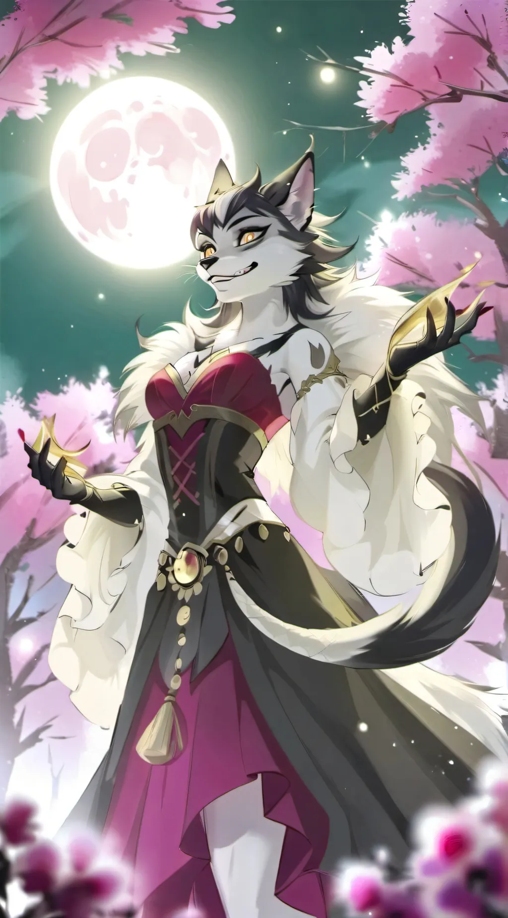 ai character: Luna background