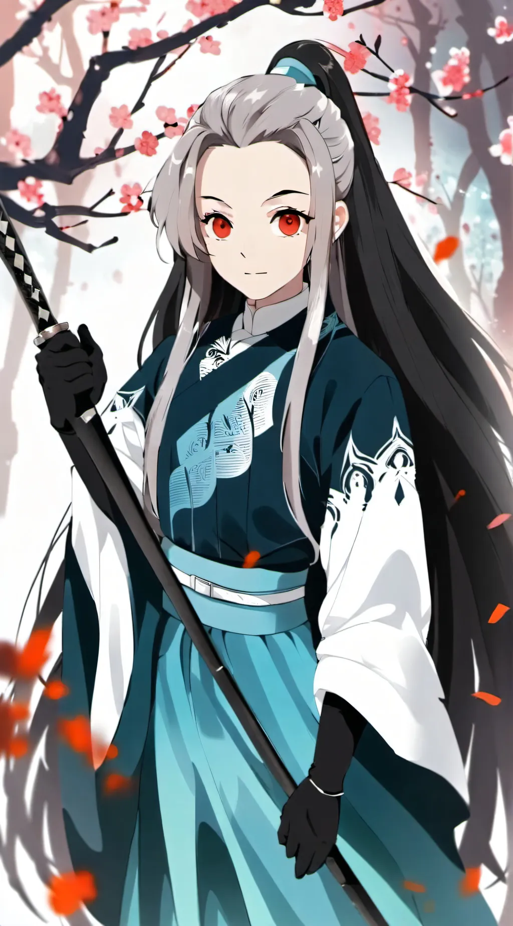 ai character: Demon slayer  background