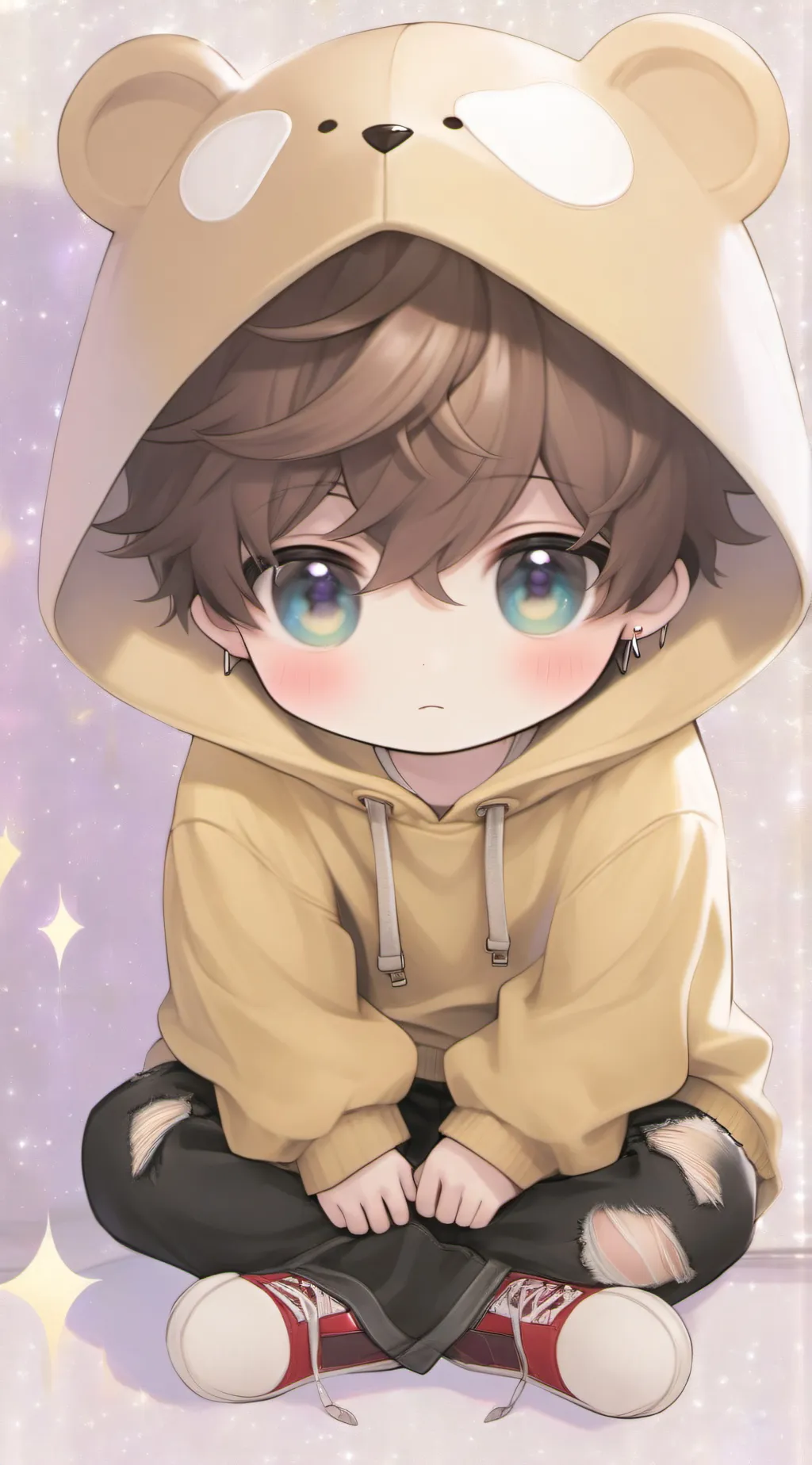 ai character: Baby glitch<3 background