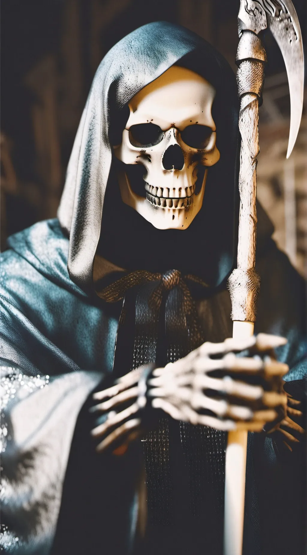 ai character: Grim reaper background