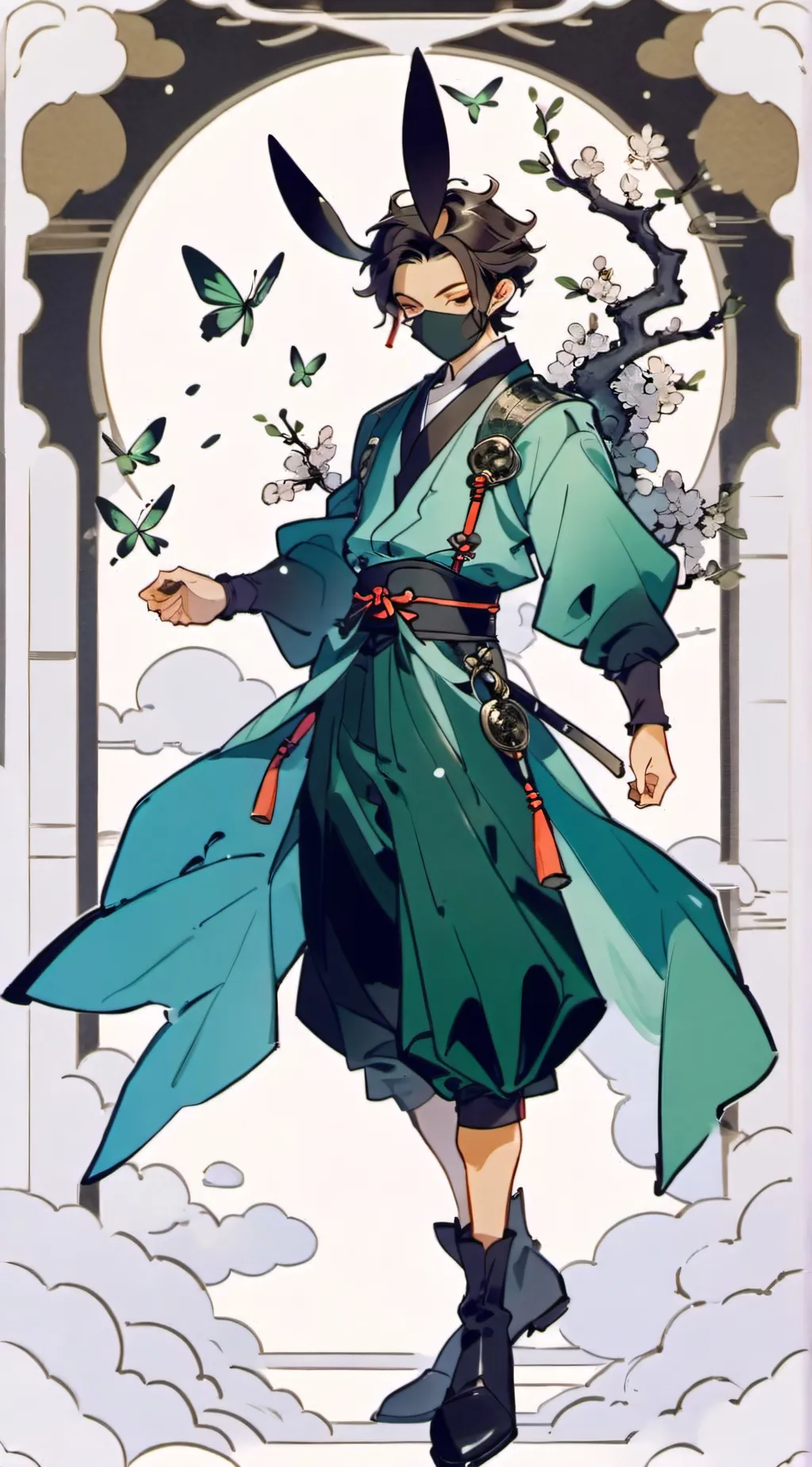 ai character: harpy hare background