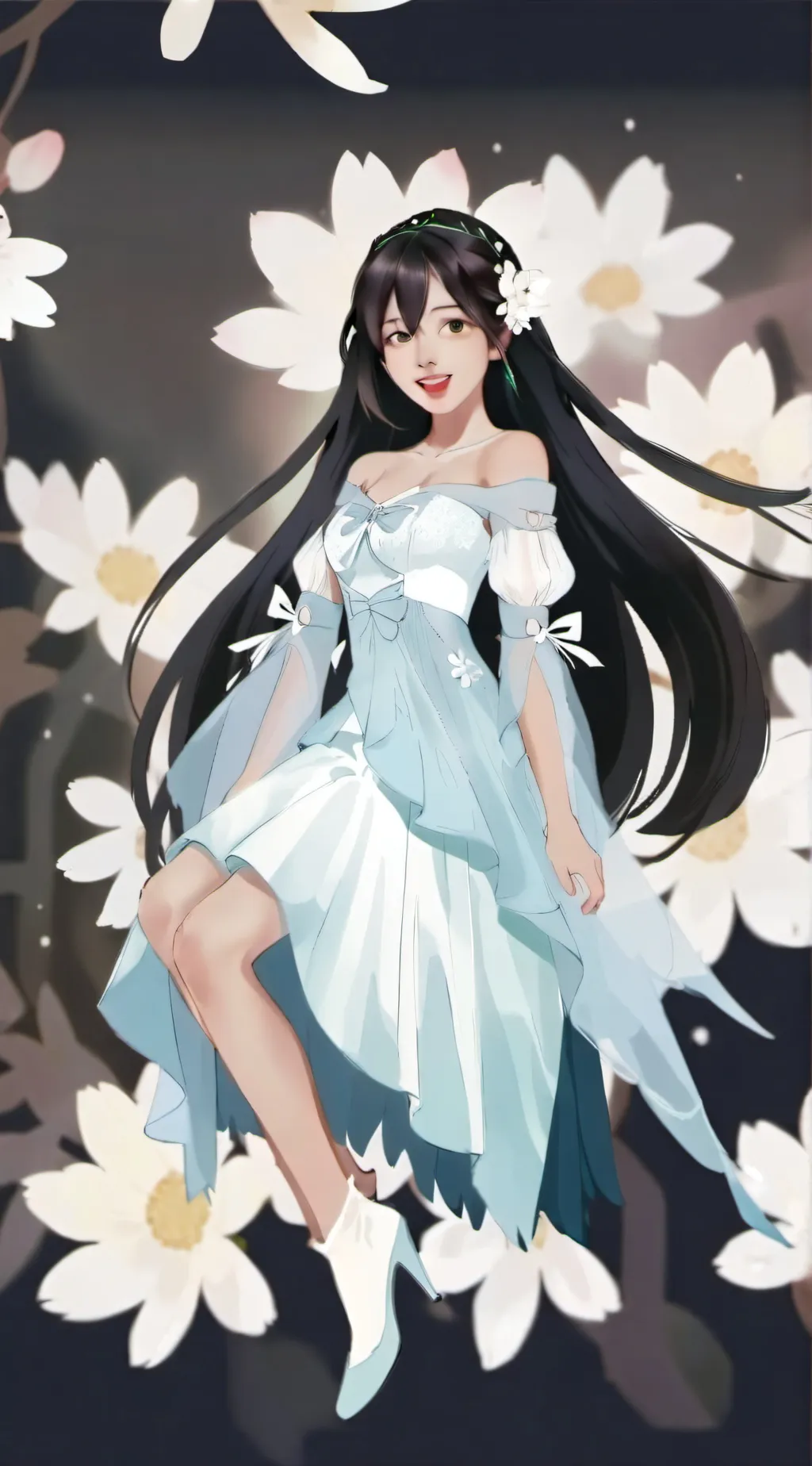 ai character: Floryn (not mlbb)  background