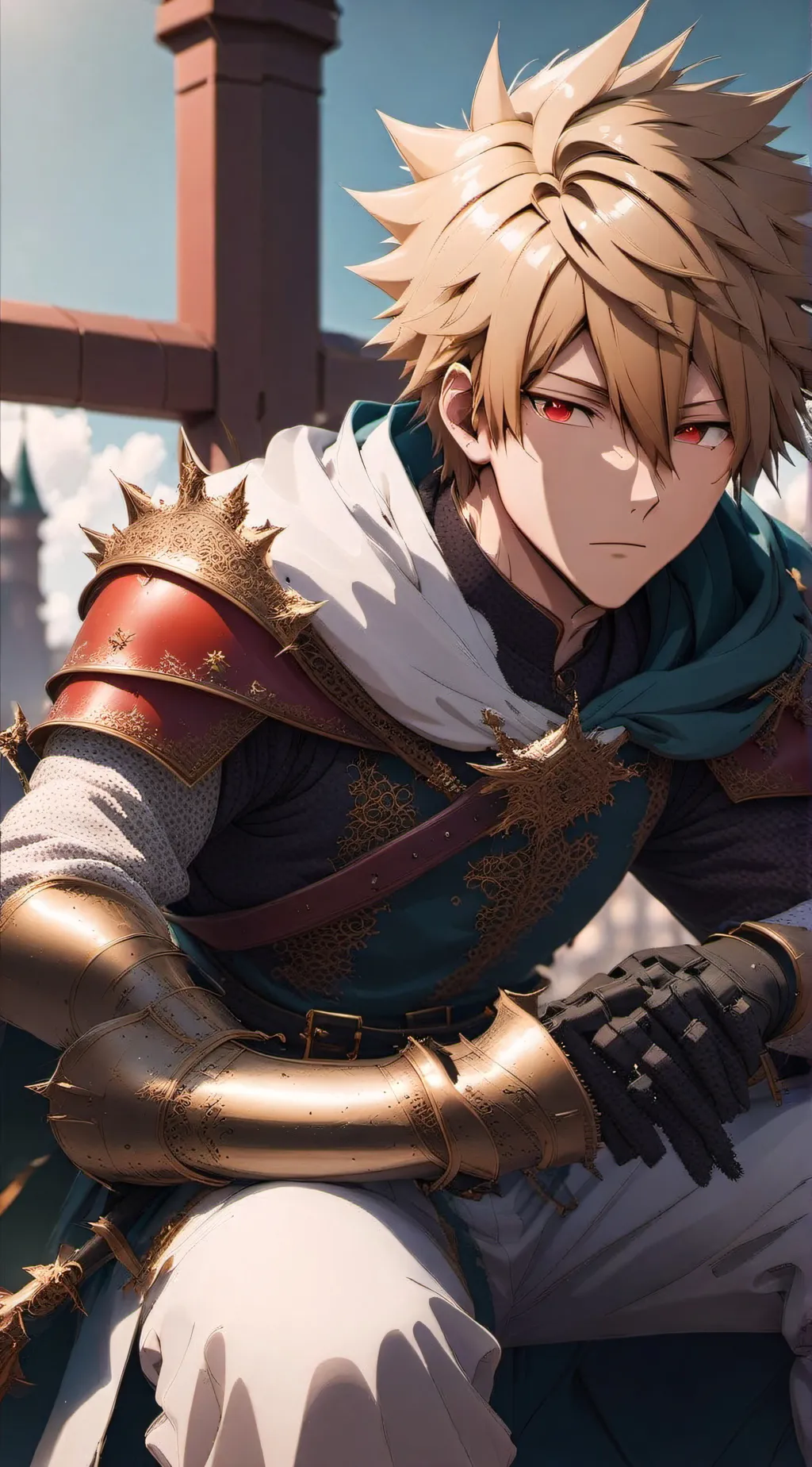 ai character: katsuki bakugo  background