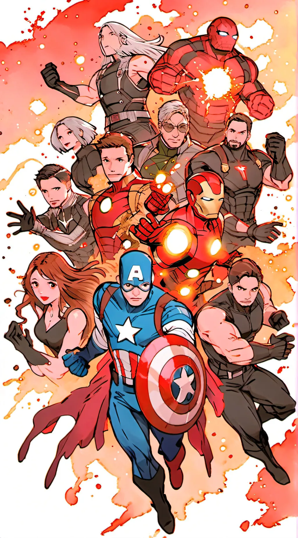 ai character: Avenger training background