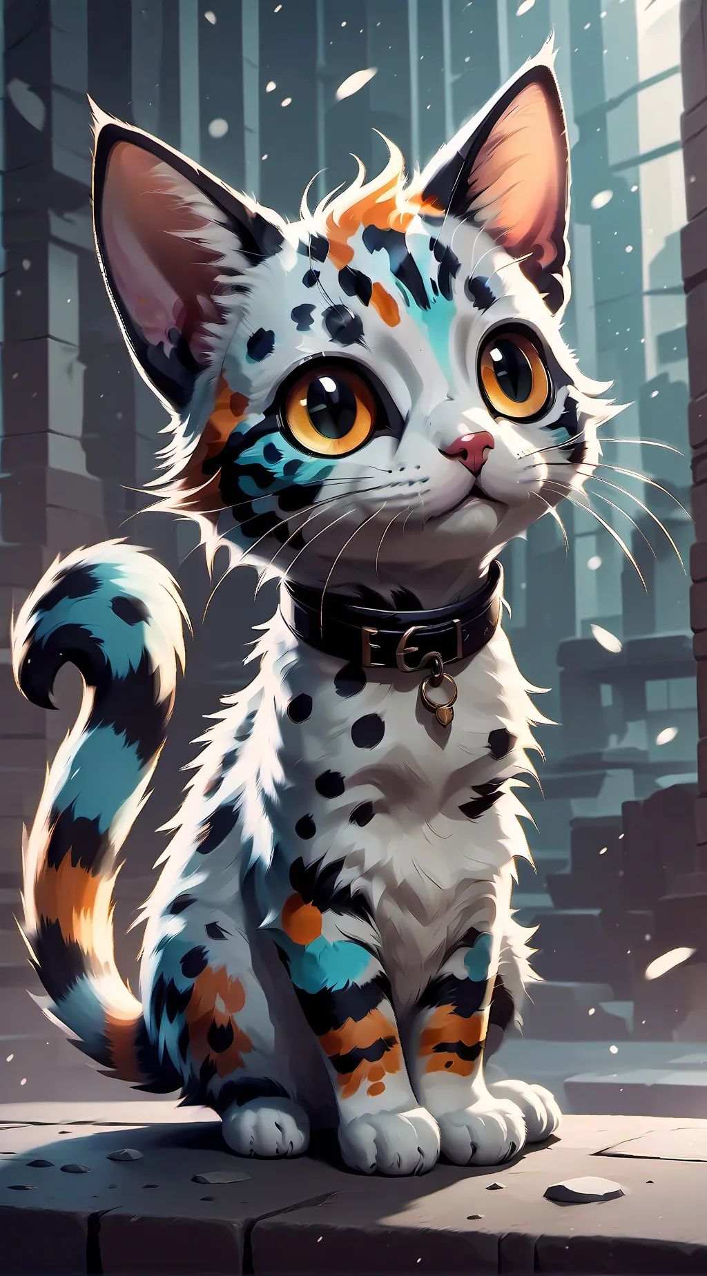 ai character: I really weird cat background