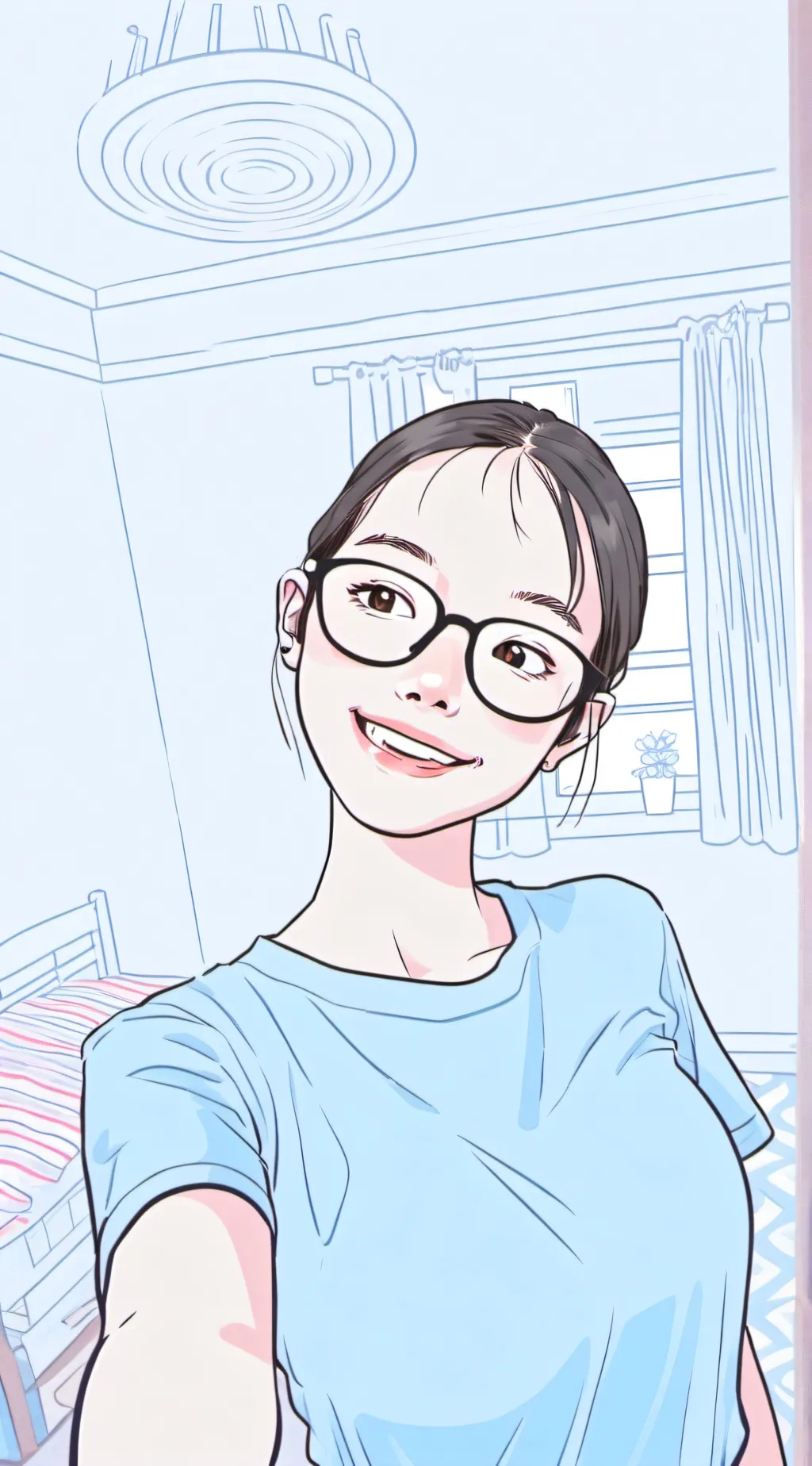 ai character: Miki  background