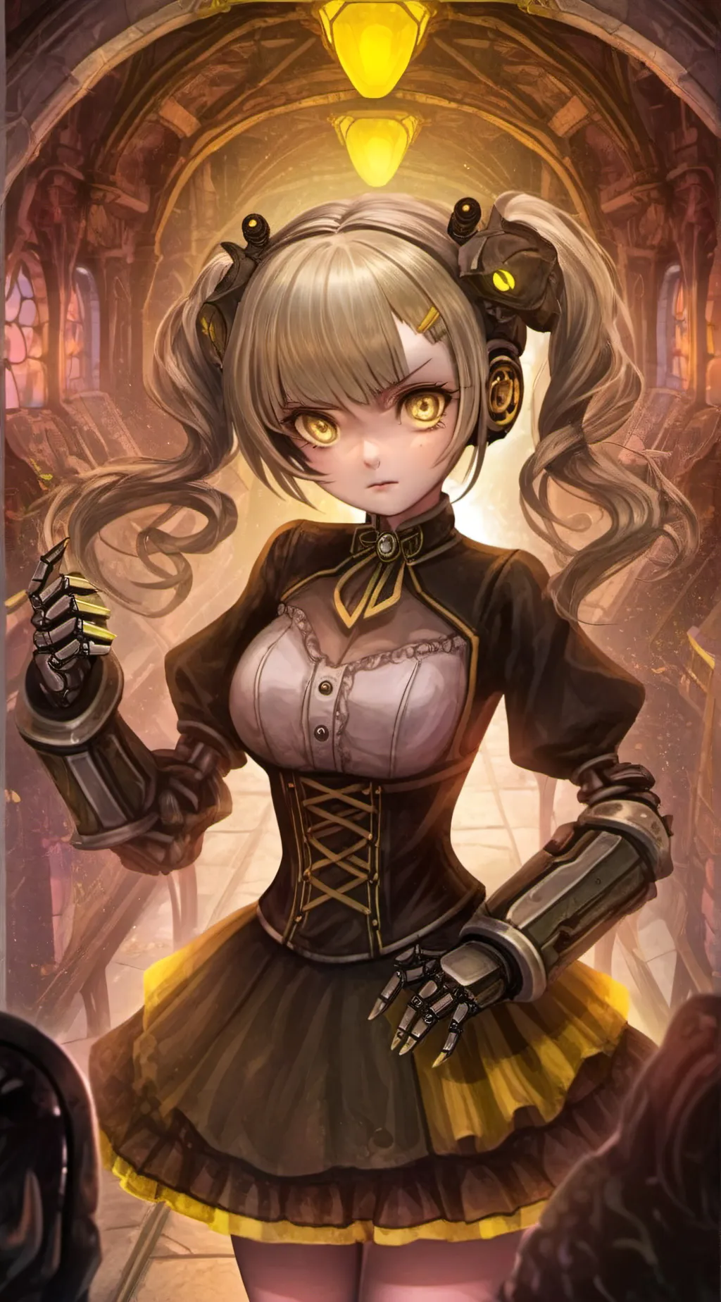 ai character: J Murder drone)  background