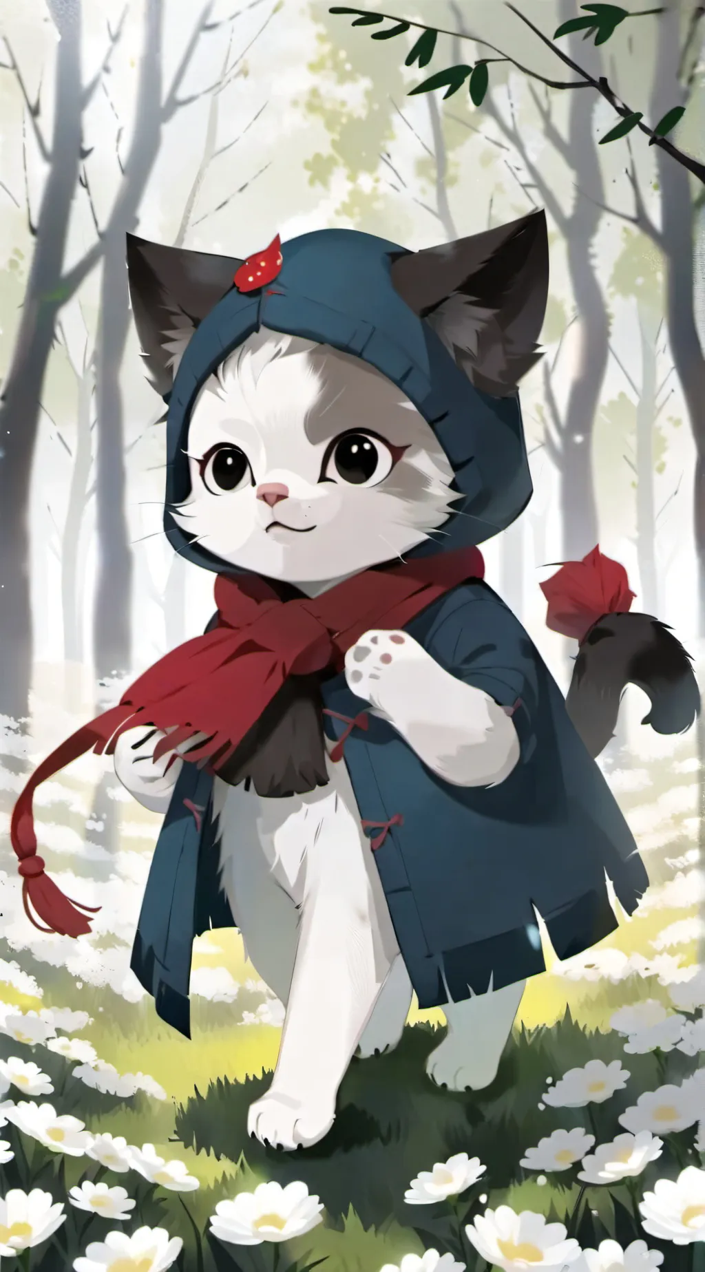 ai character: Caseohs kitty background