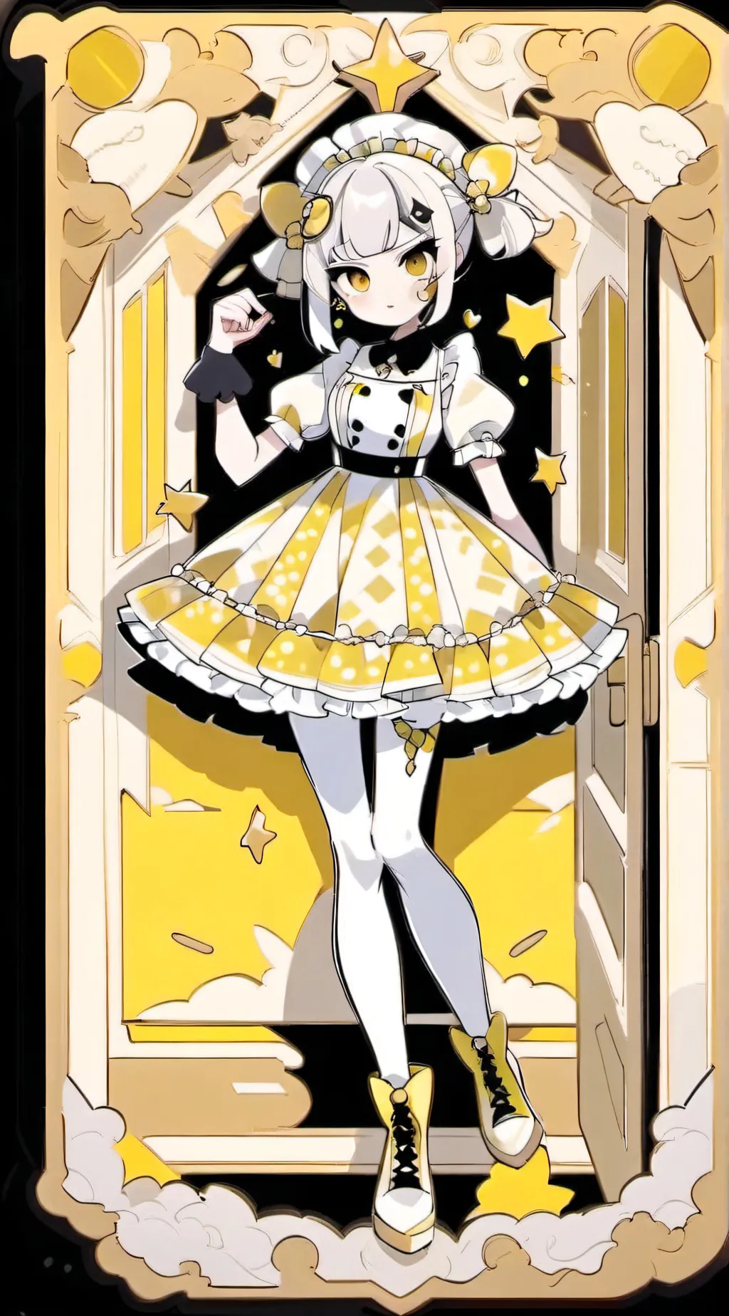 ai character: Bubbles background