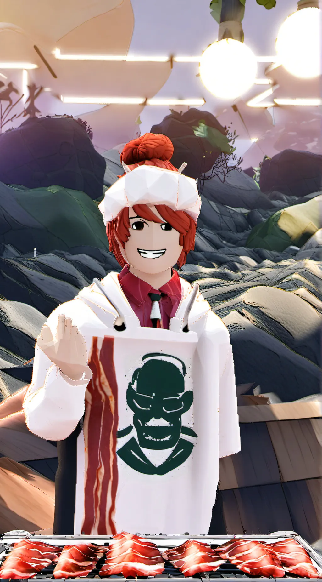 ai character: Roblox group chat background