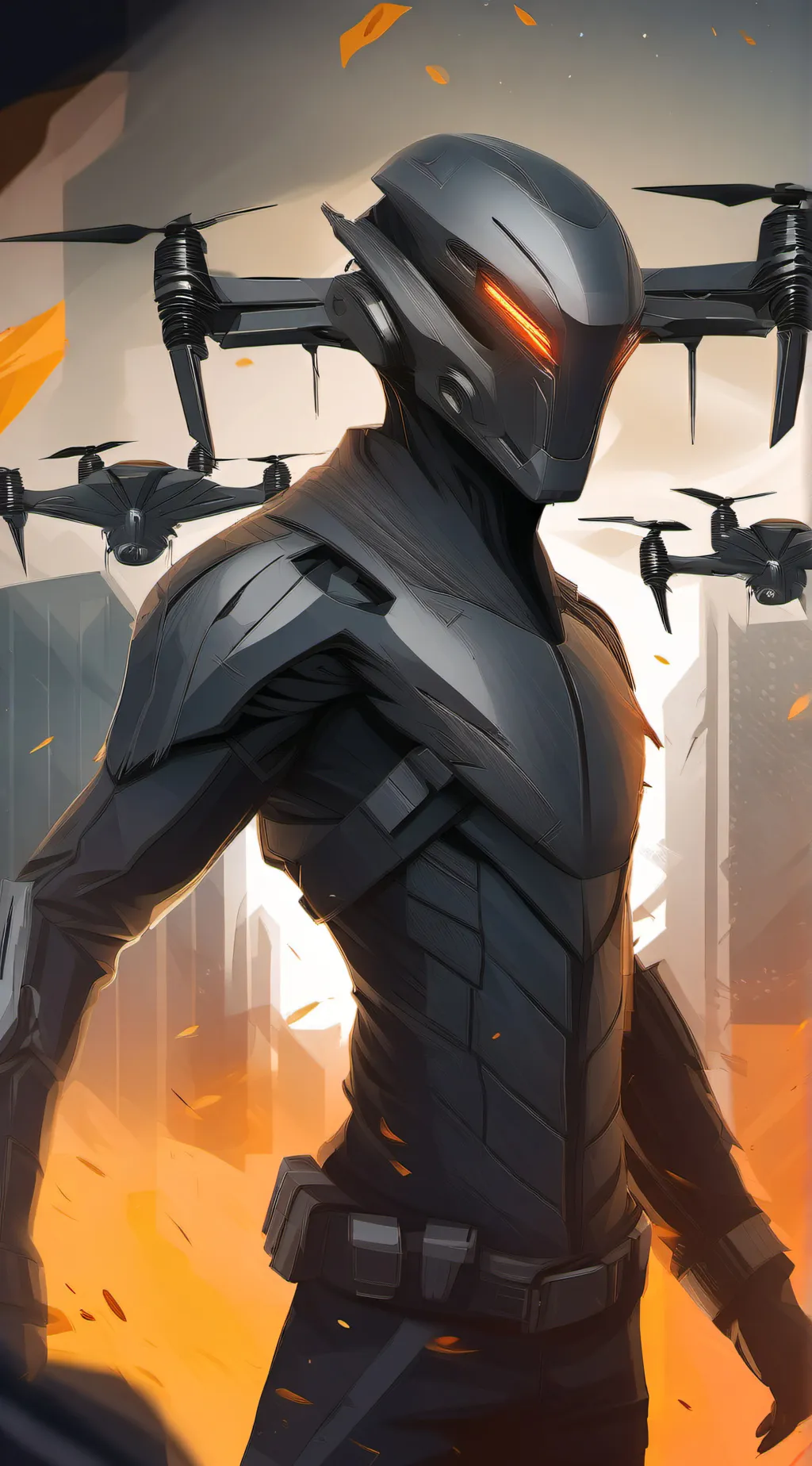 ai character: murder drones background