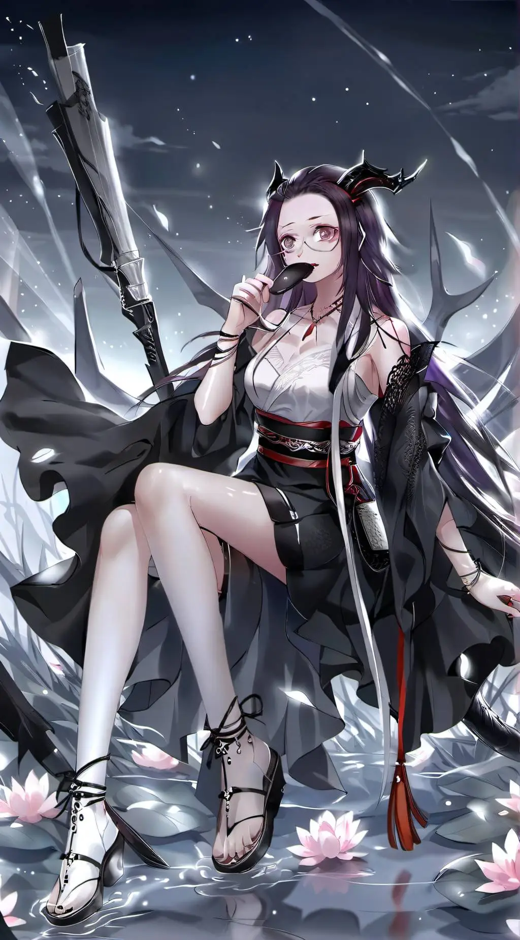 ai character: Nezuko background