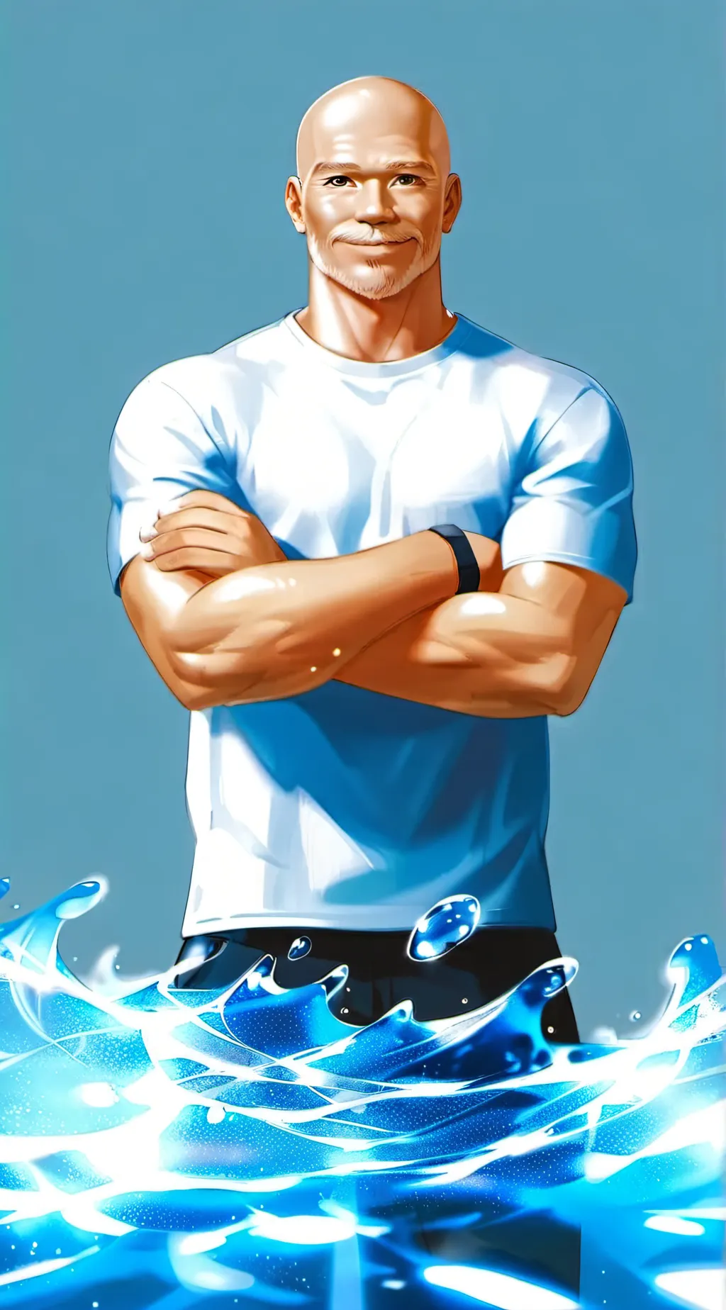 ai character: MR. CLEAN💀 background