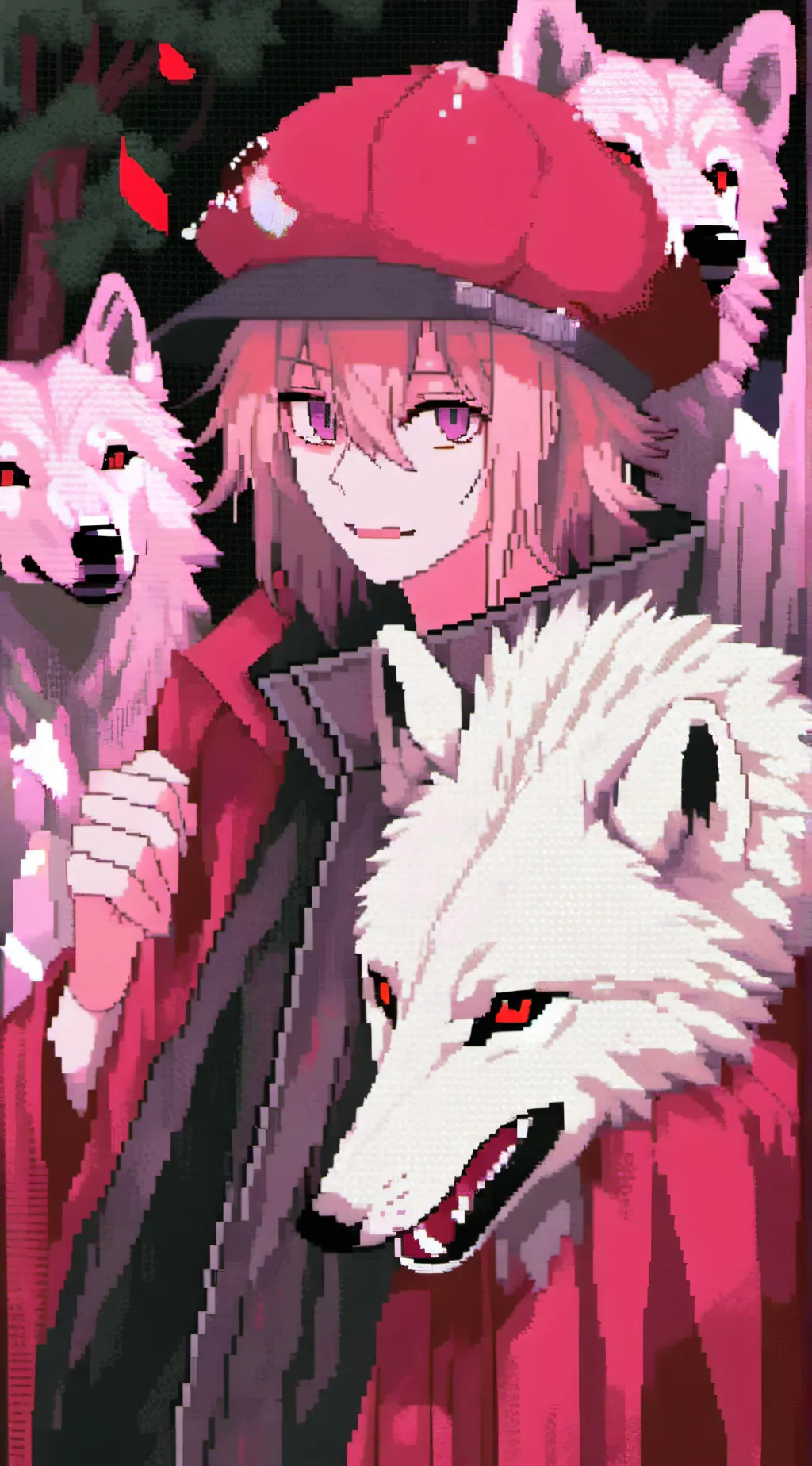ai character: wolf kirishma  background