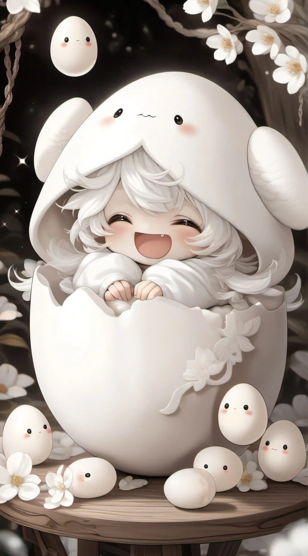 ai character: 🤍꧁❤Homunculus❤꧂🤍 background