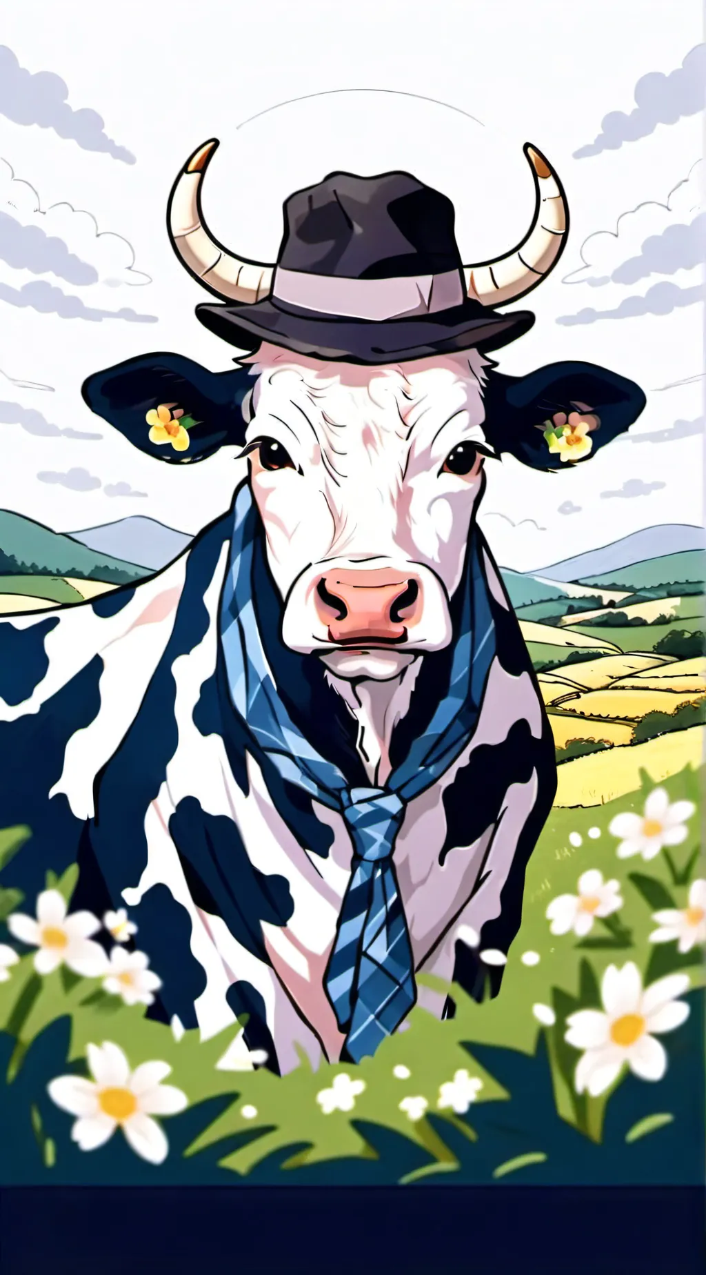 ai character: Greg the cow background