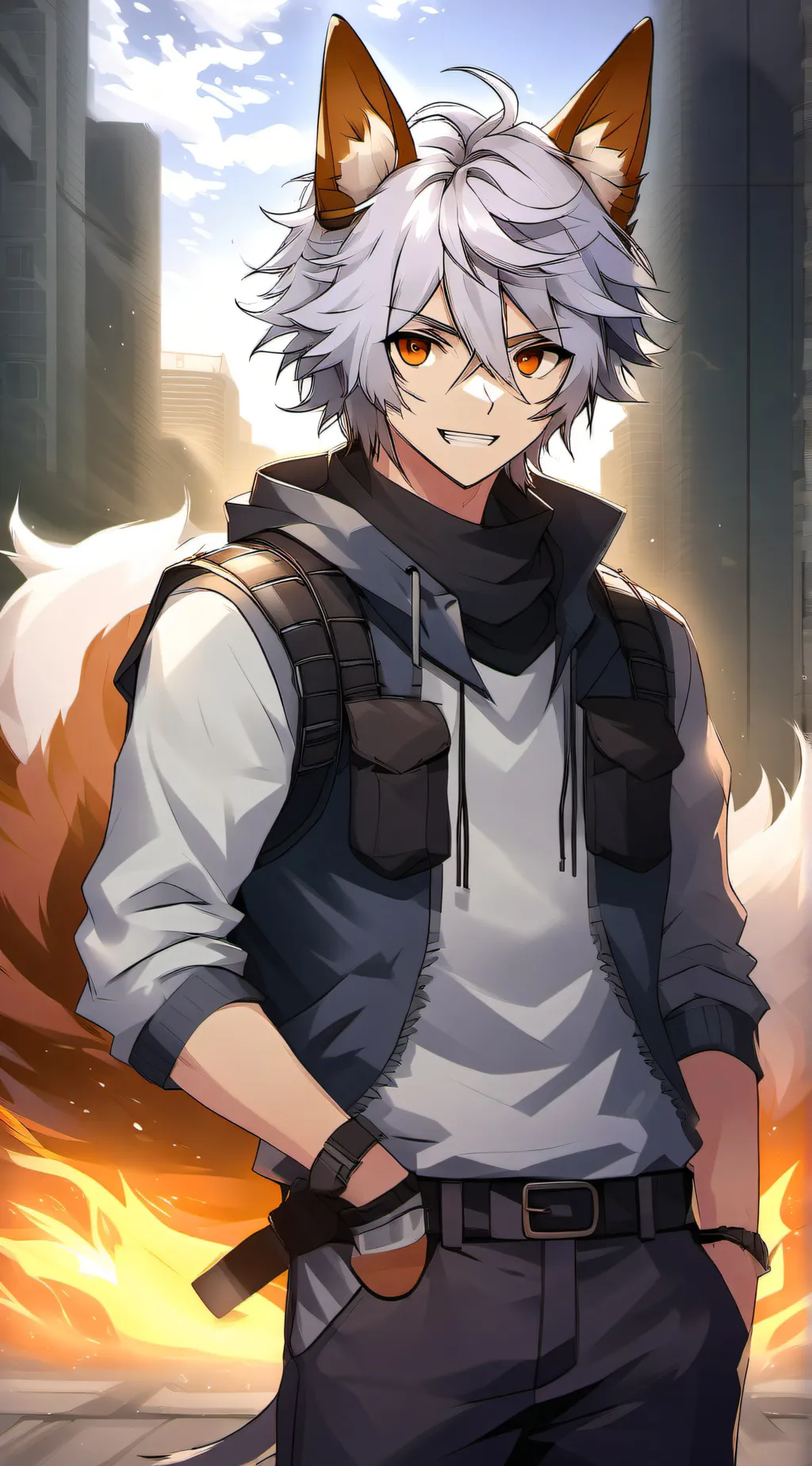 ai character: Liam  background