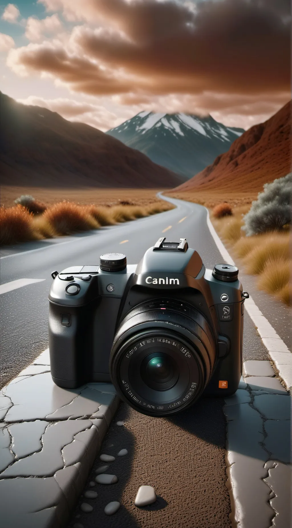 ai character: random camera  background