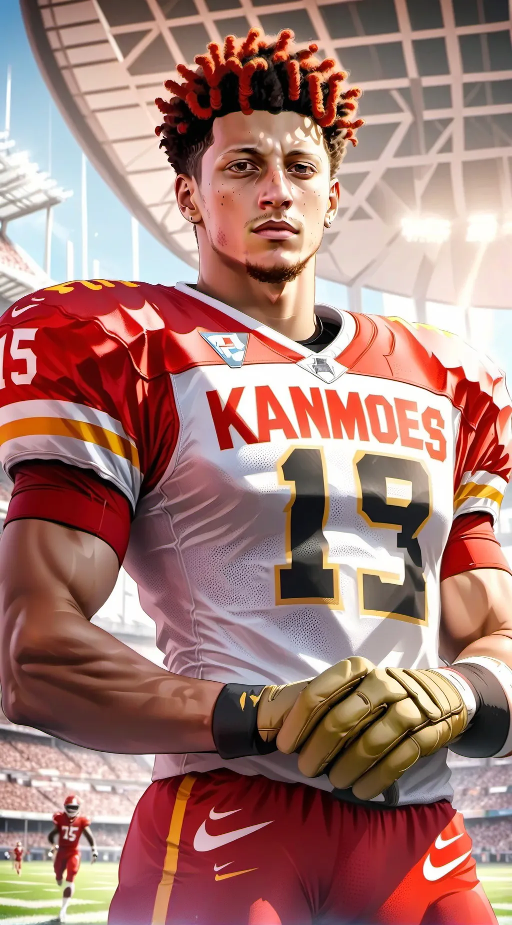 ai character: Patrick mahomes background