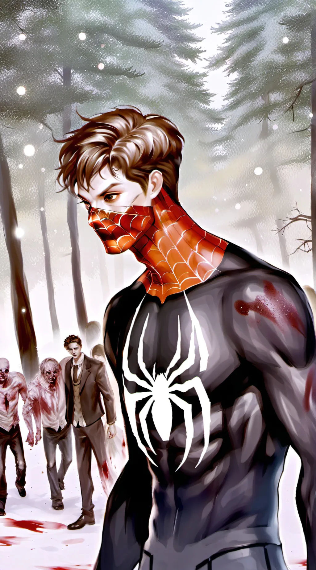 ai character: zombie spider  background
