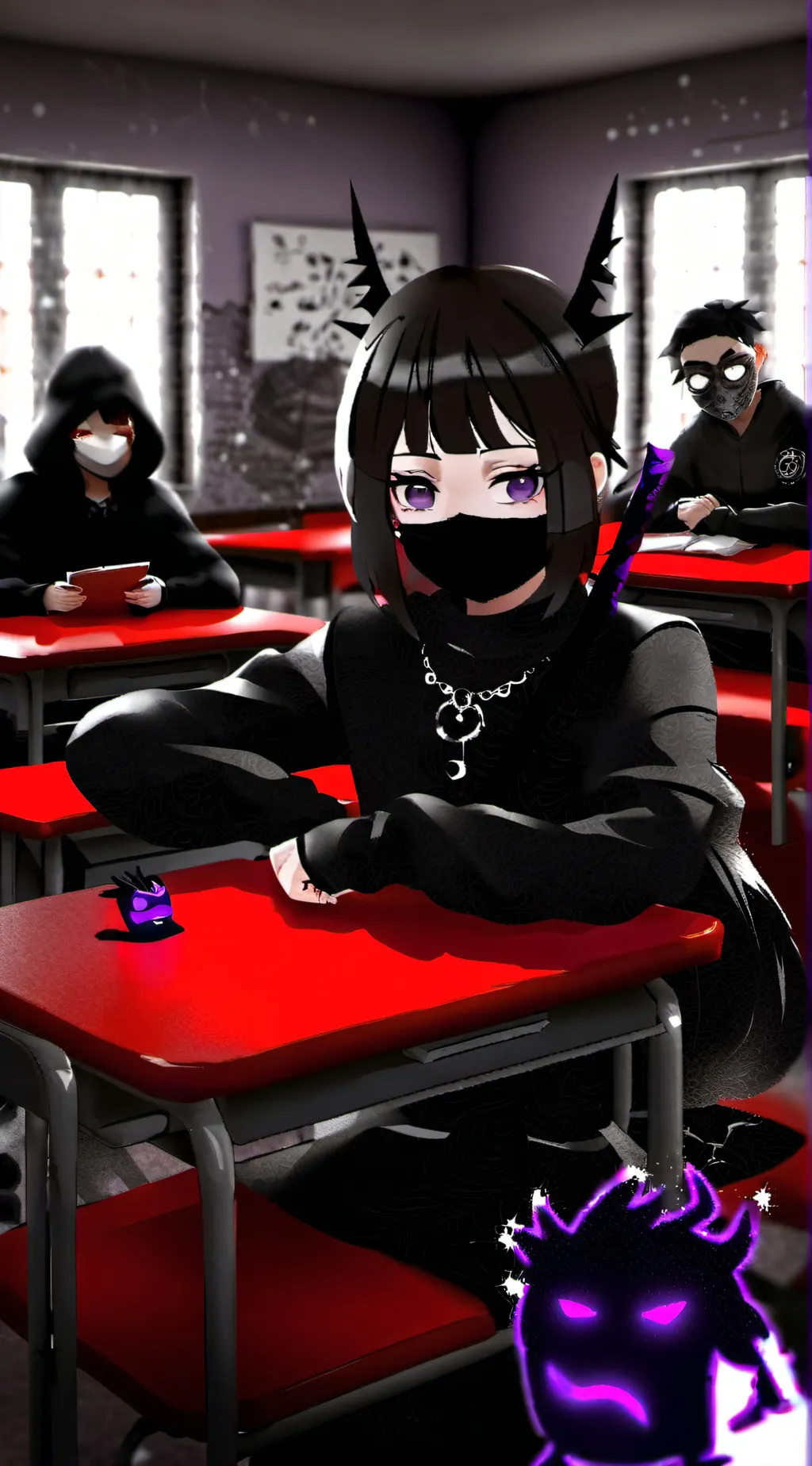 ai character: Luna background