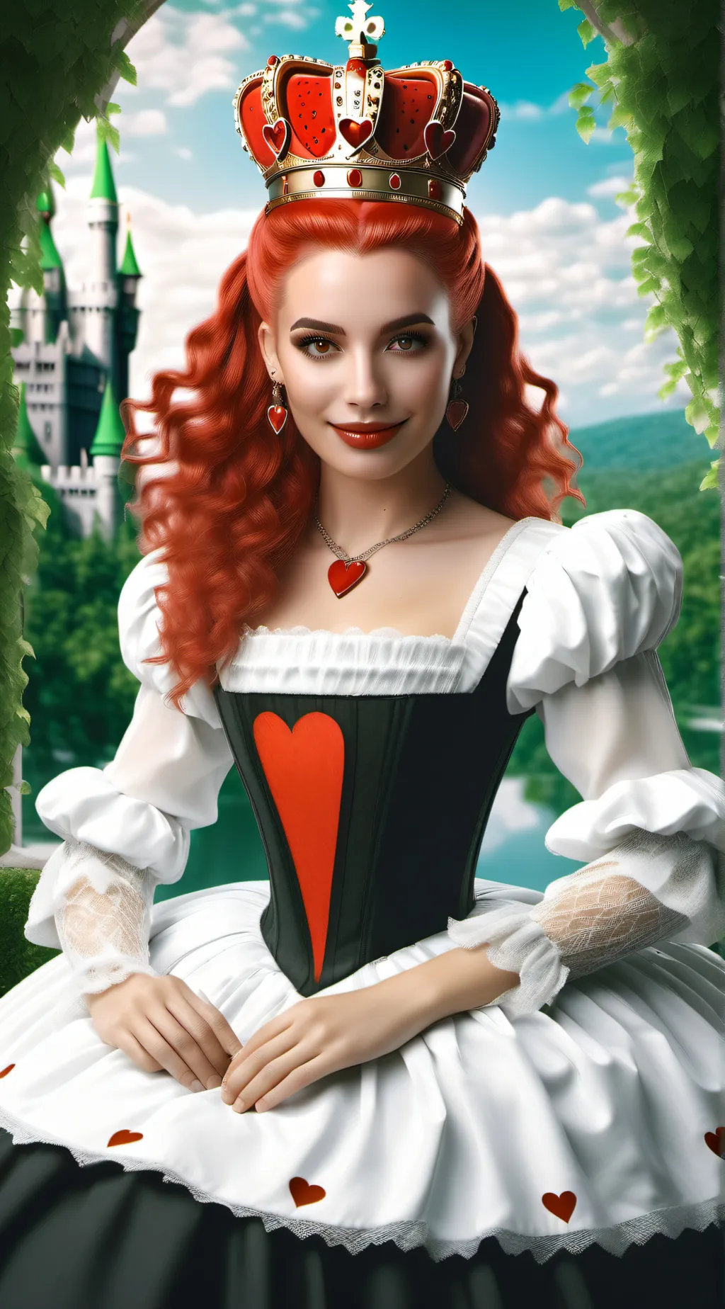 ai character: Red background