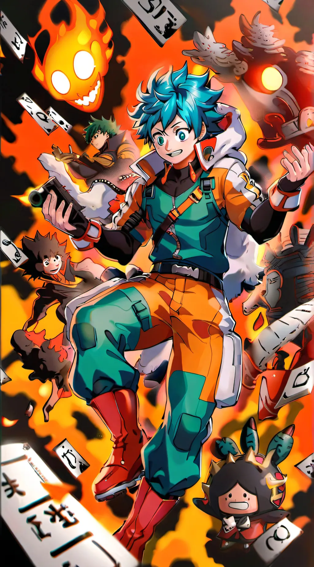 ai character: My hero academia  background