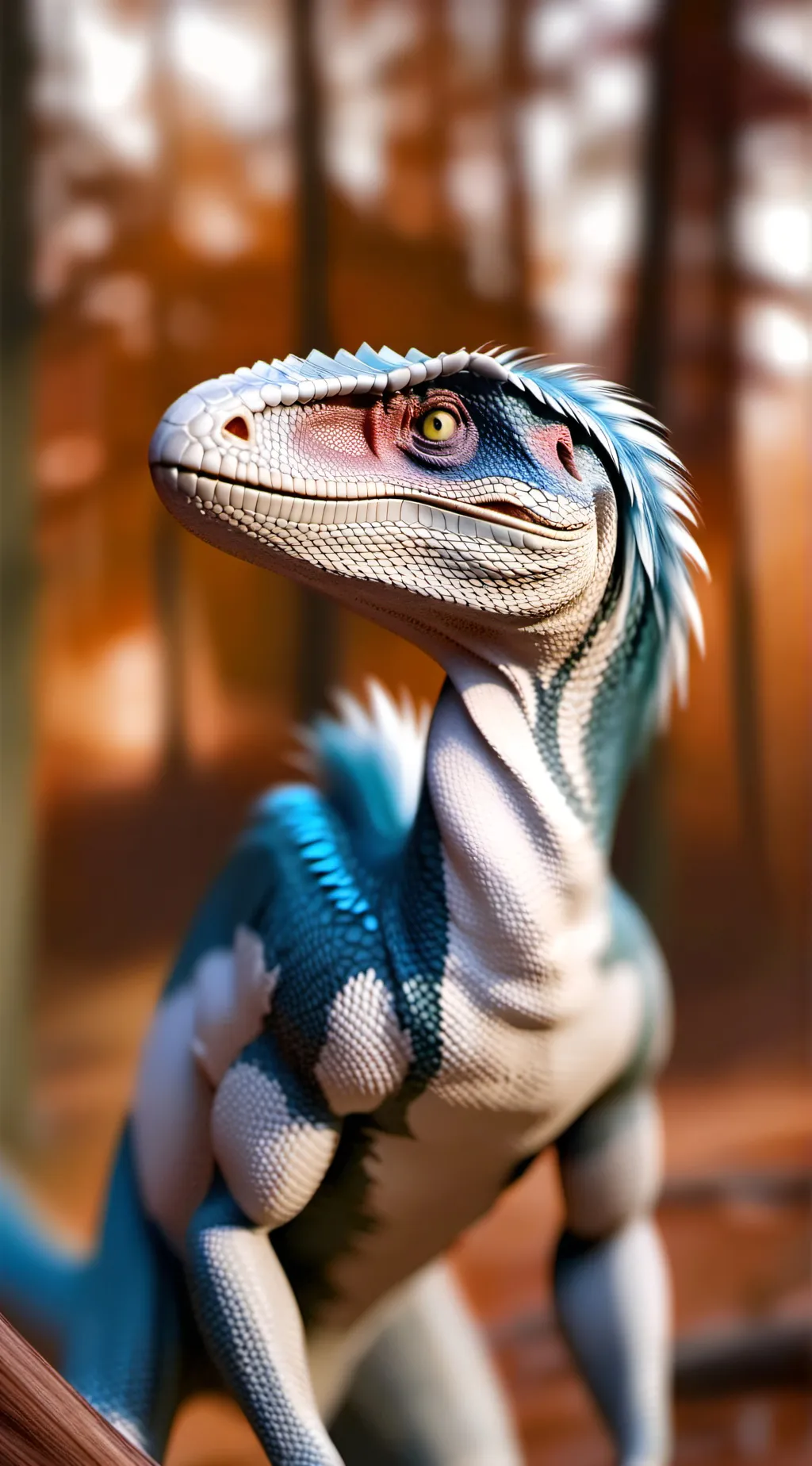 ai character: blue background