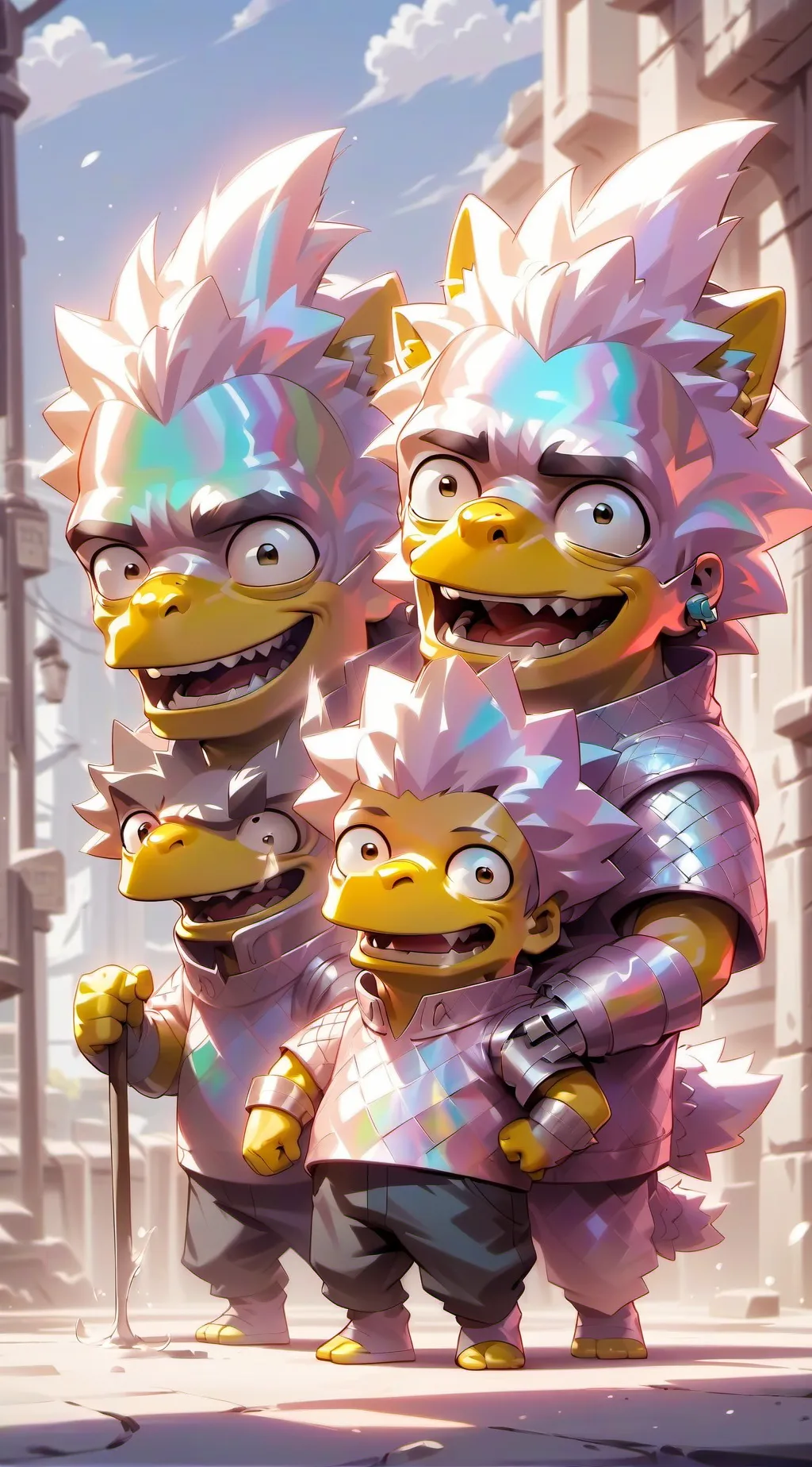 ai character: THE SIMPSONS background