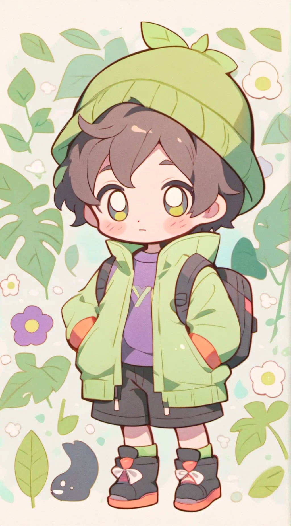 ai character: coming out background