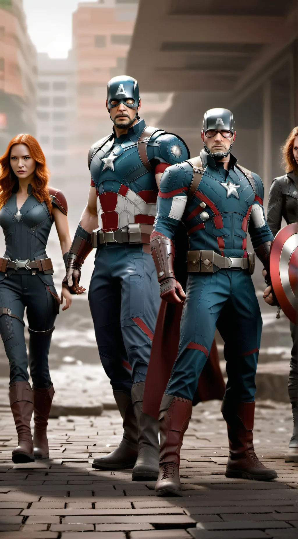 ai character: avengers background